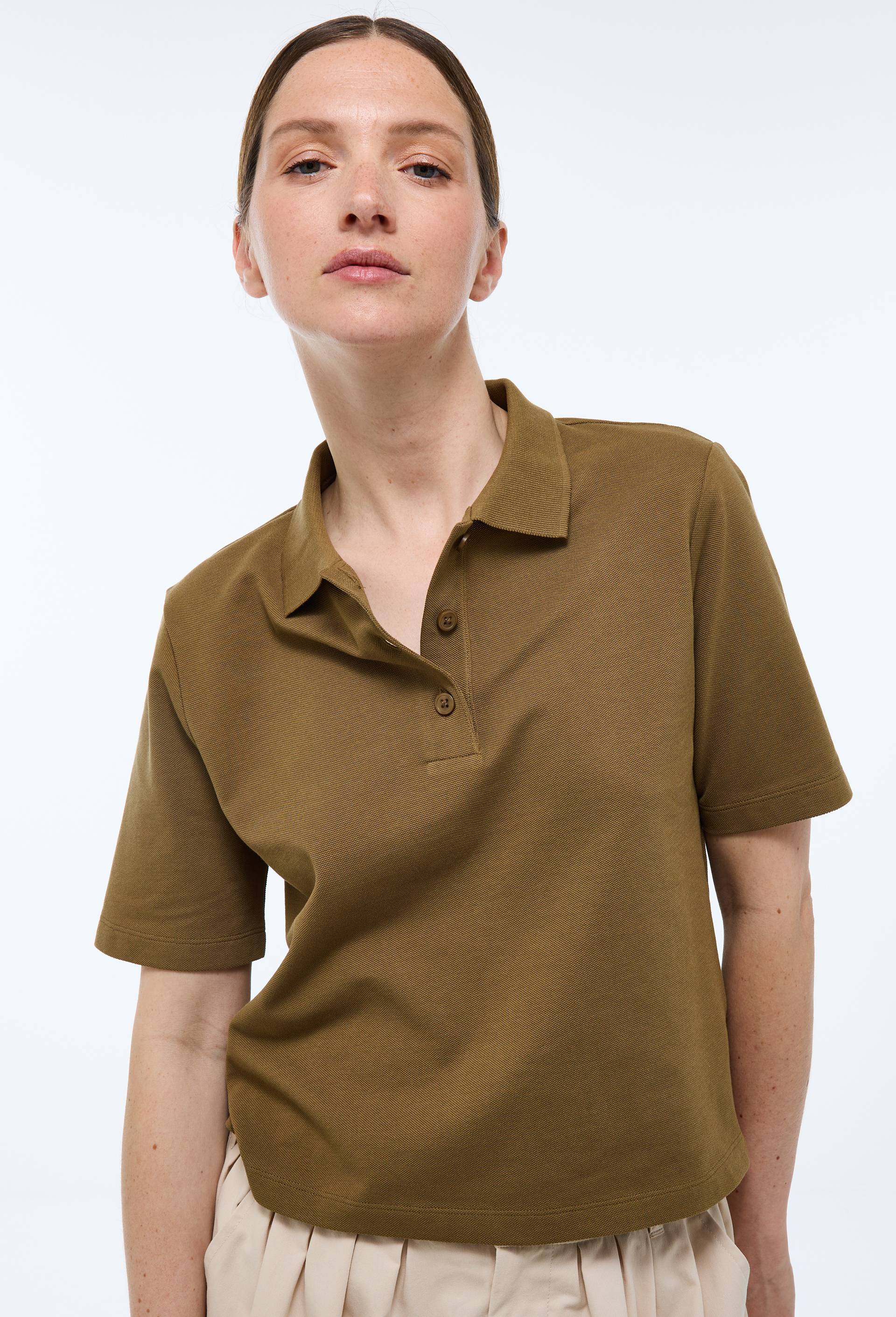Polo manches courtes bicolore en coton piqué BIO GOTS - MONOPRIX - Modalova