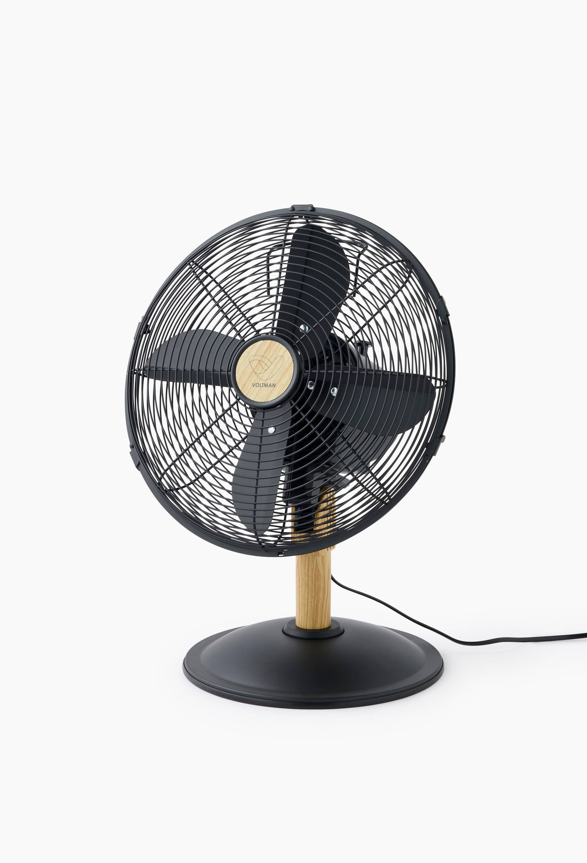 Ventilateur de table, 30cm, Noir, large image number 0.0