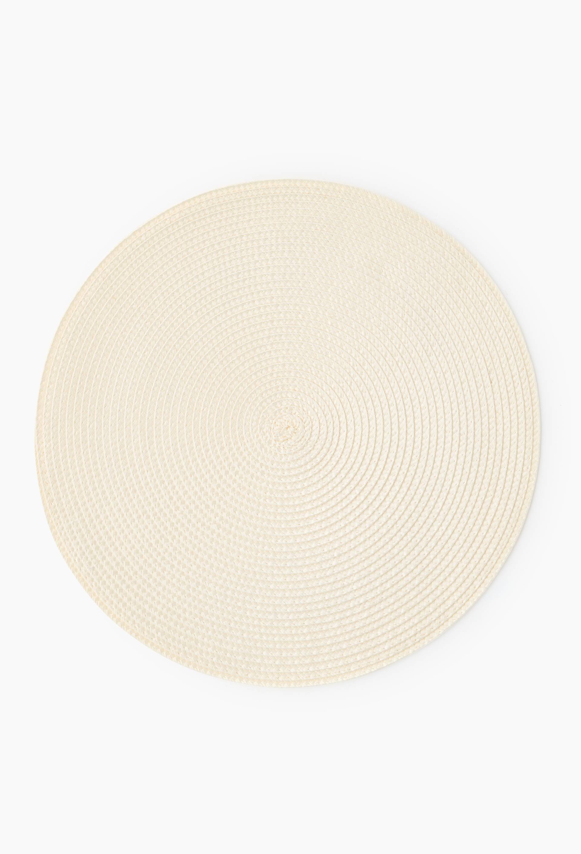 Set de table rond, diam&egrave;tre 38cm, Ecru, large image number 0.0