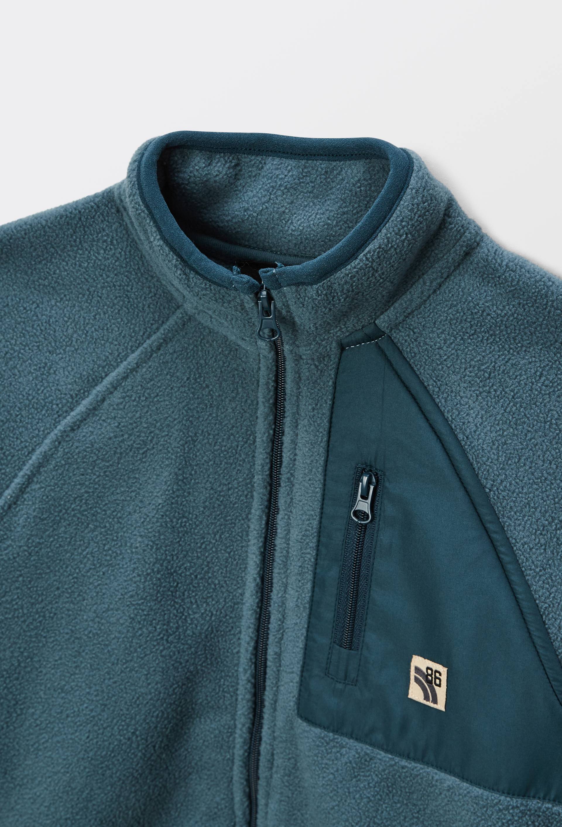 Veste polaire avec poche poitrine, Vert fonc&eacute;, large image number 2.0