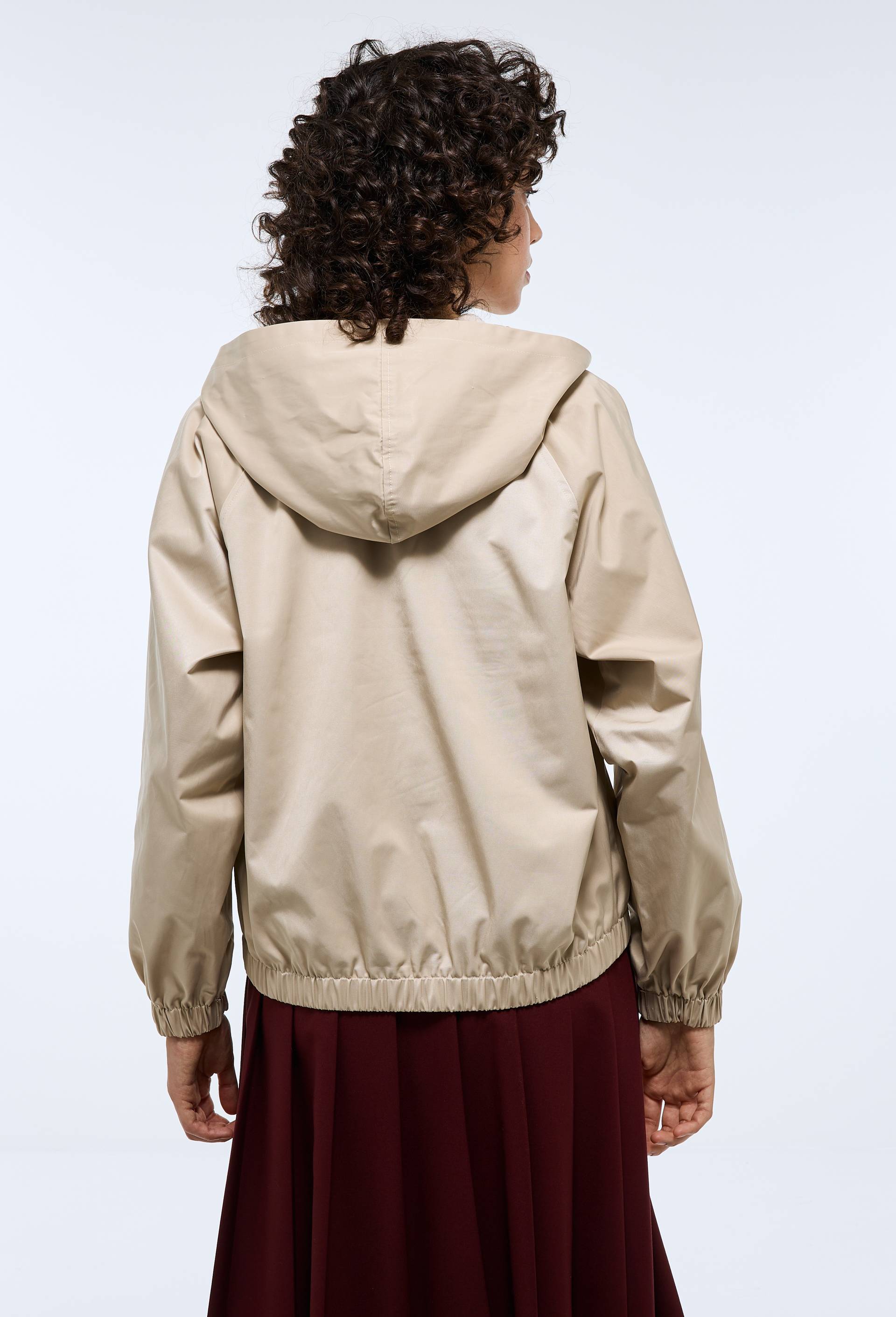 Anorak contenant du coton, Beige, large image number 1