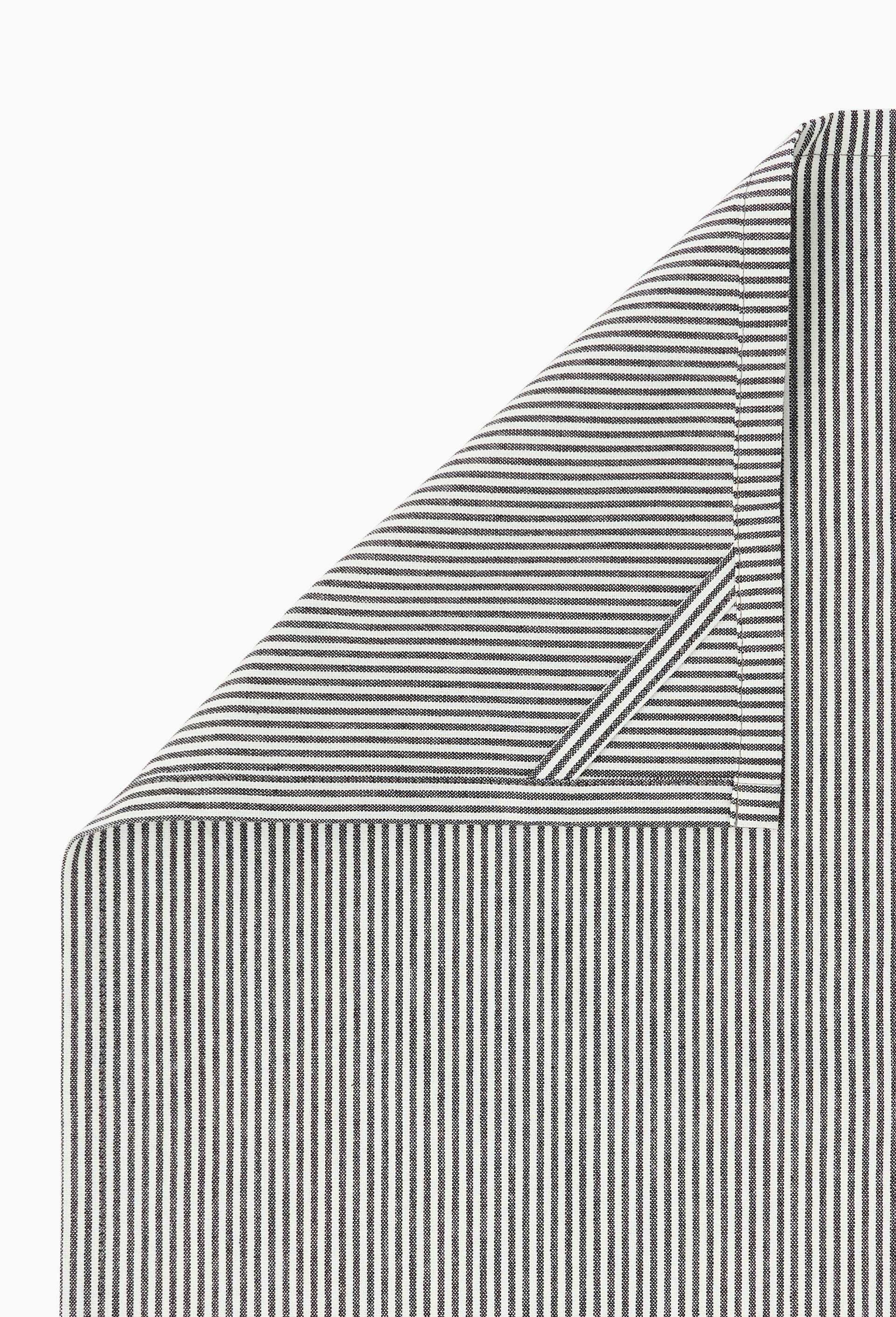 Lot 2 torchons chambray et raye, 50x70cm, coton, Noir, large image number 2.0