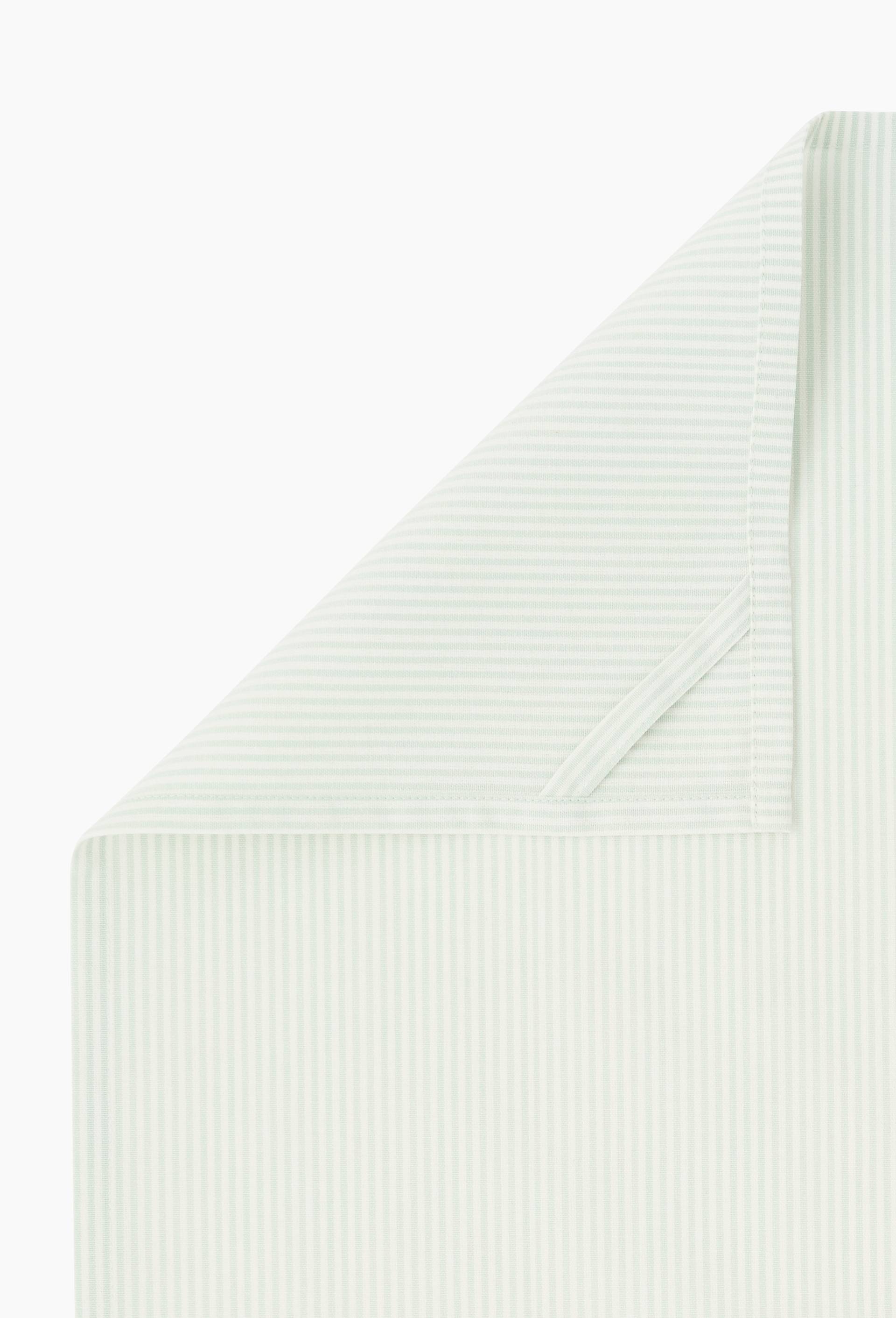 Lot 2 torchons chambray et raye, 50x70cm, coton, Vert clair, large image number 2