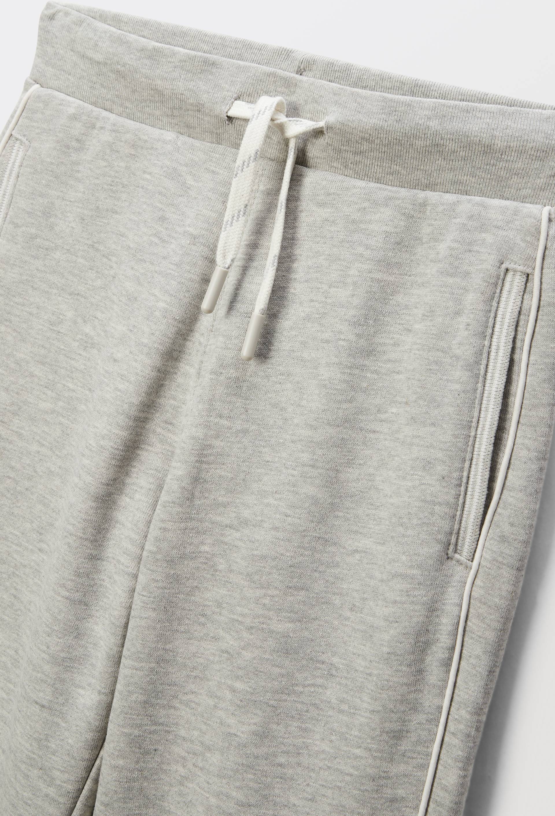 Jogging chaud uni en coton BIO GOTS, Beige, large image number 2.0