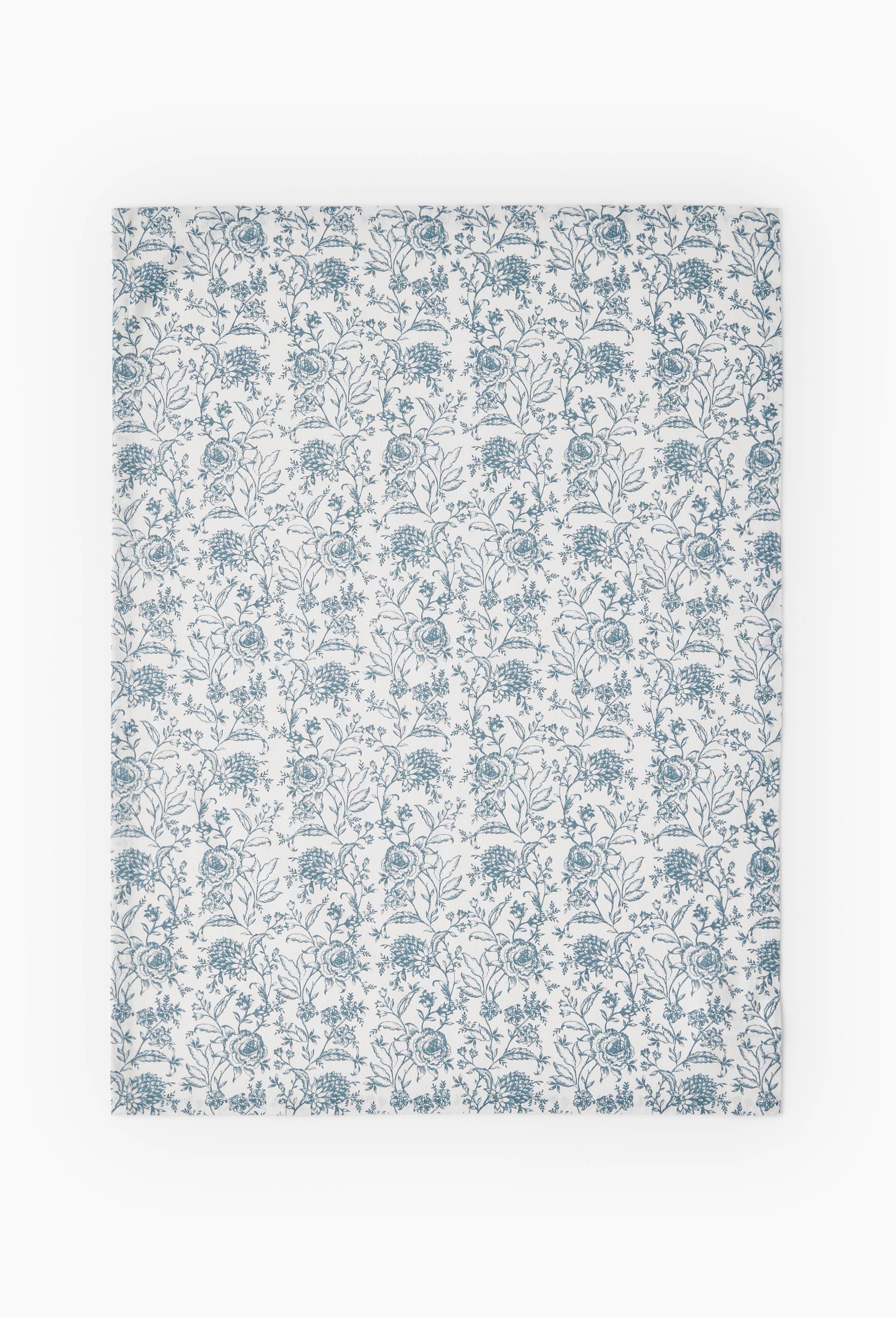 Torchon imprim&eacute;, 50x70, coton recycle, Vert clair, large image number 1
