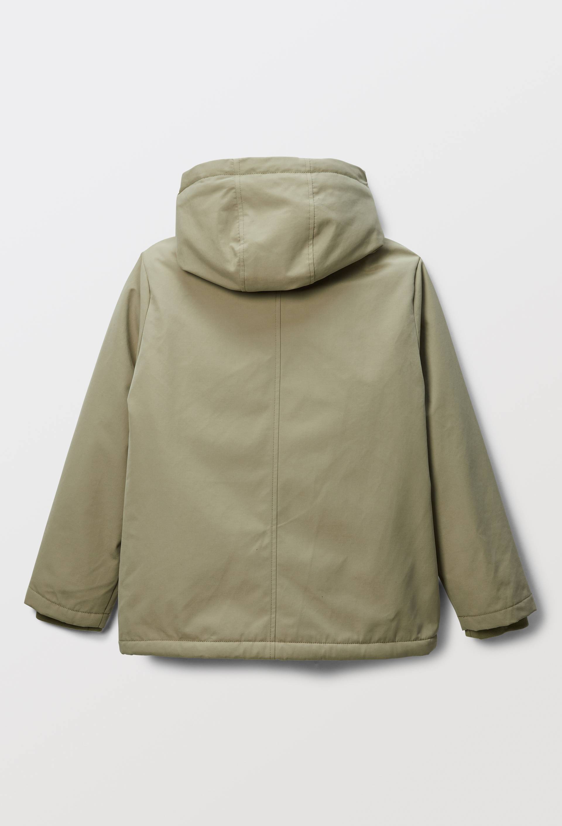 Parka &agrave; capuche unie doubl&eacute;e sherpa, Vert clair, large image number 3