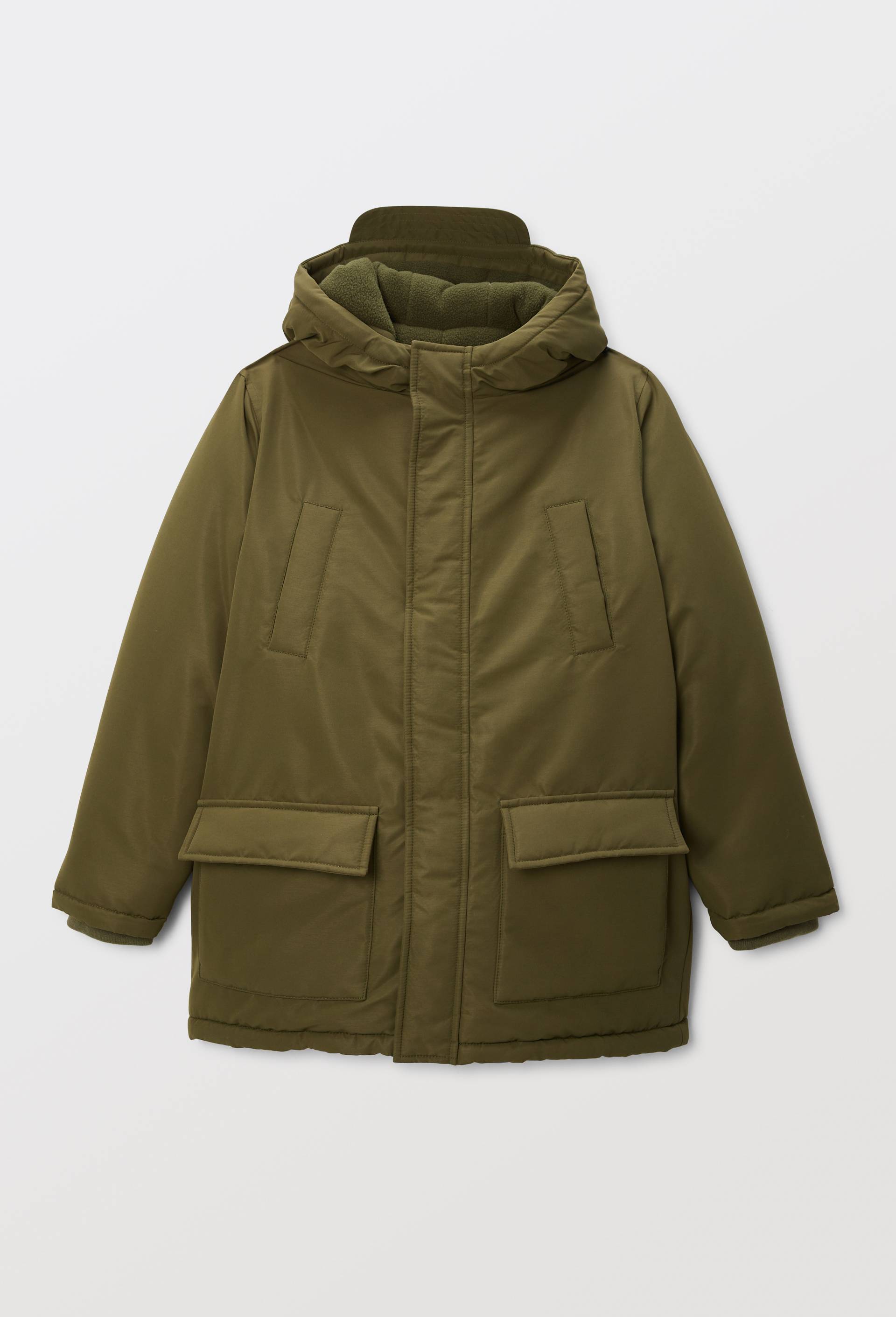 Parka longue imperm&eacute;able &agrave; capuche, Vert fonc&eacute;, large image number 0