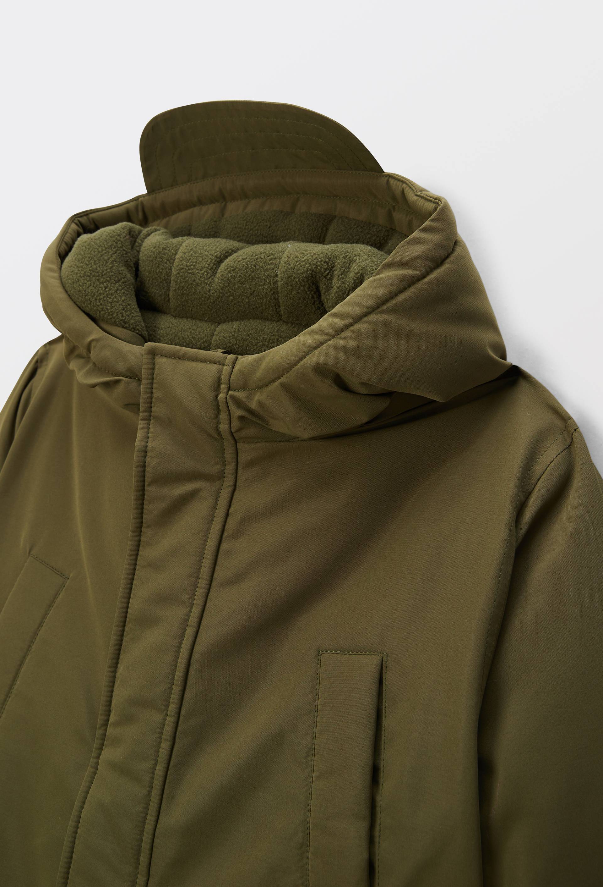 Parka longue imperm&eacute;able &agrave; capuche, Vert fonc&eacute;, large image number 2.0