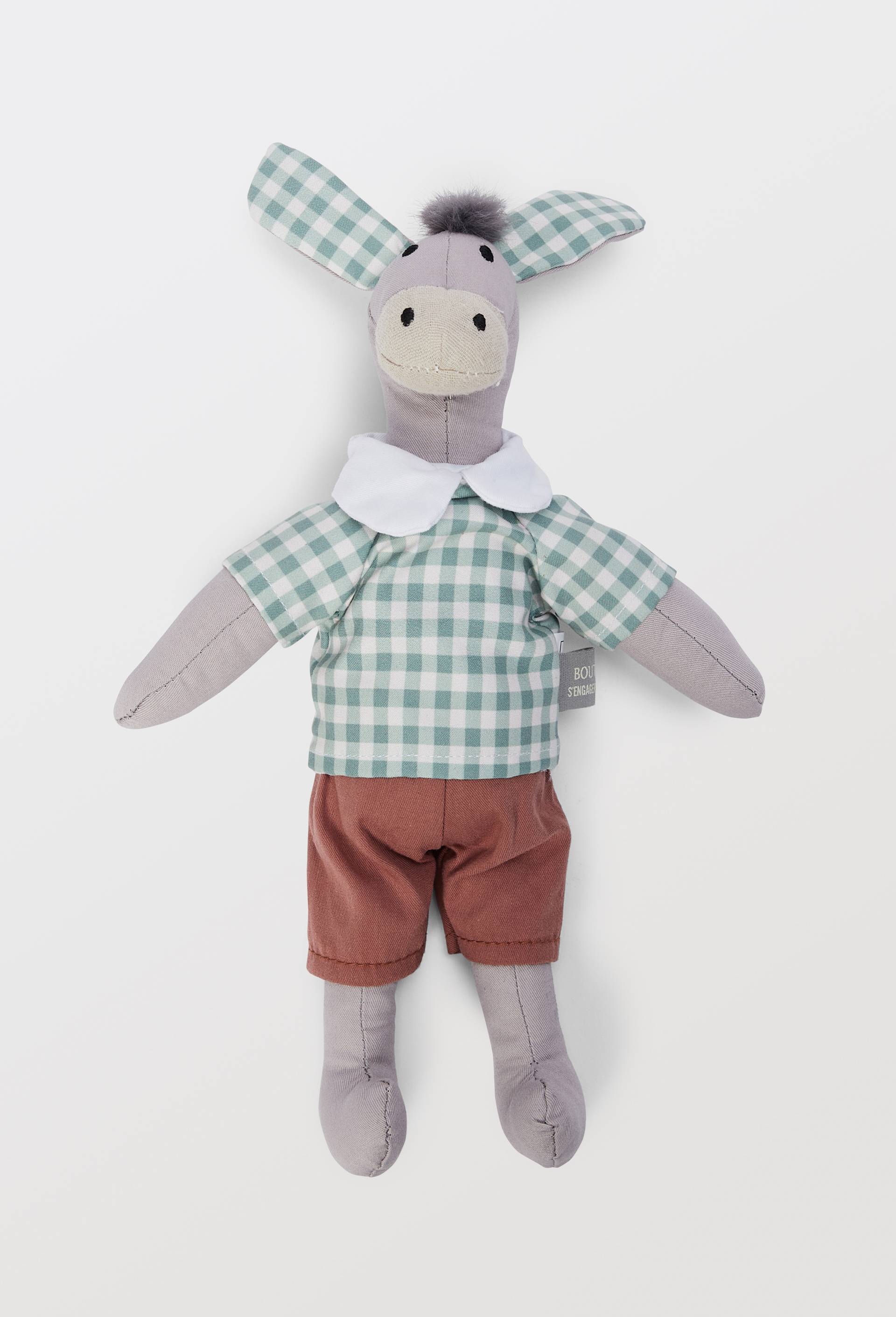 Doudou imprim&eacute; en coton, Gris, large image number 0