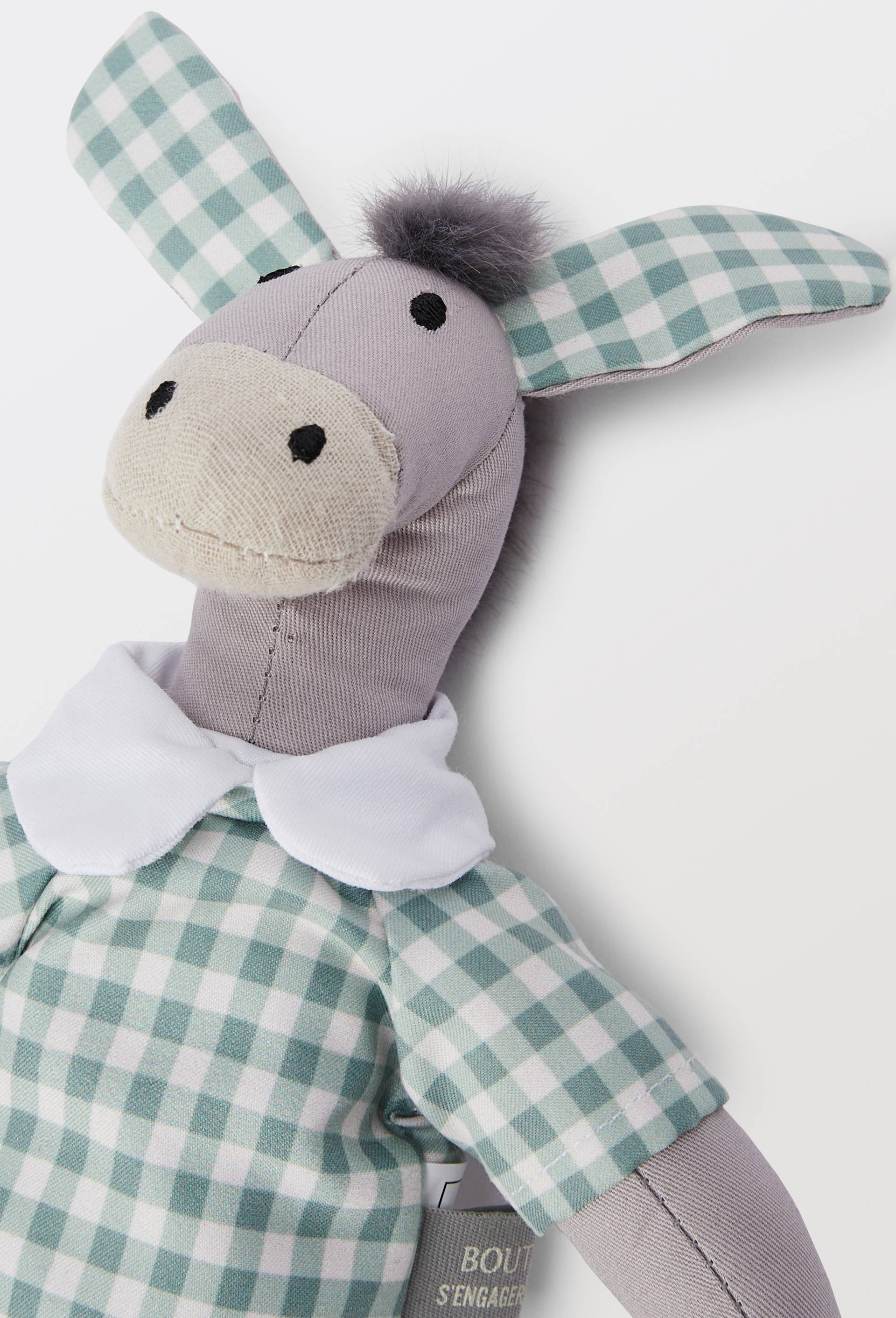 Doudou imprim&eacute; en coton, Gris, large image number 1