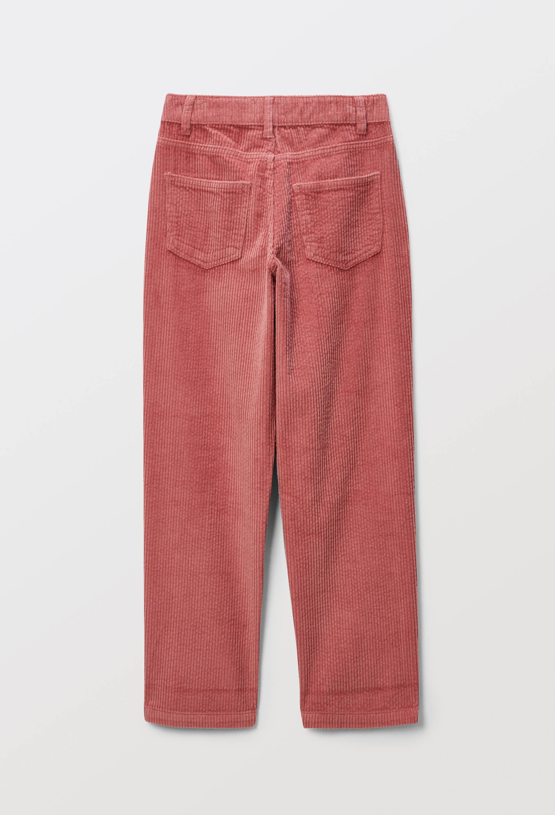 Pantalon uni en velours c&ocirc;tel&eacute;, Rose fonc&eacute;, large image number 1