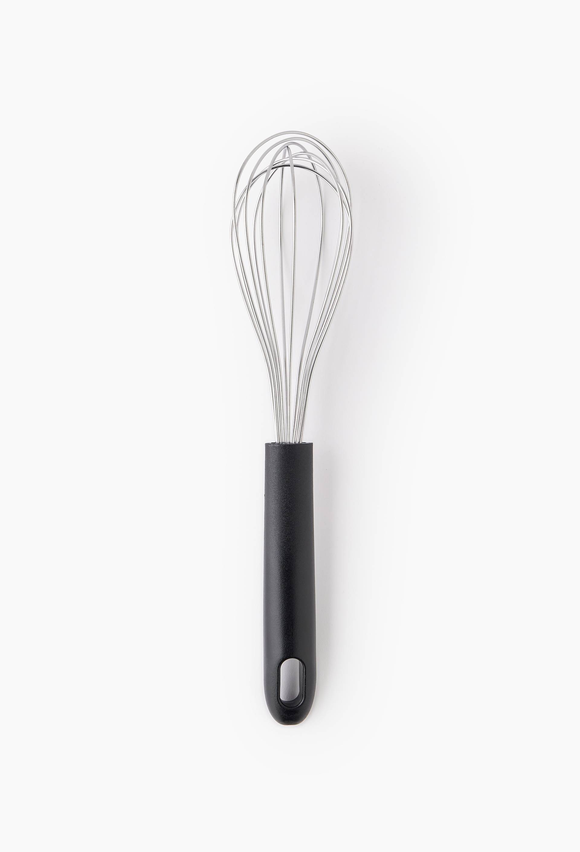 FOUET MANCHE PLASTIQUE NOIR 26CM, Argent, large image number 0.0