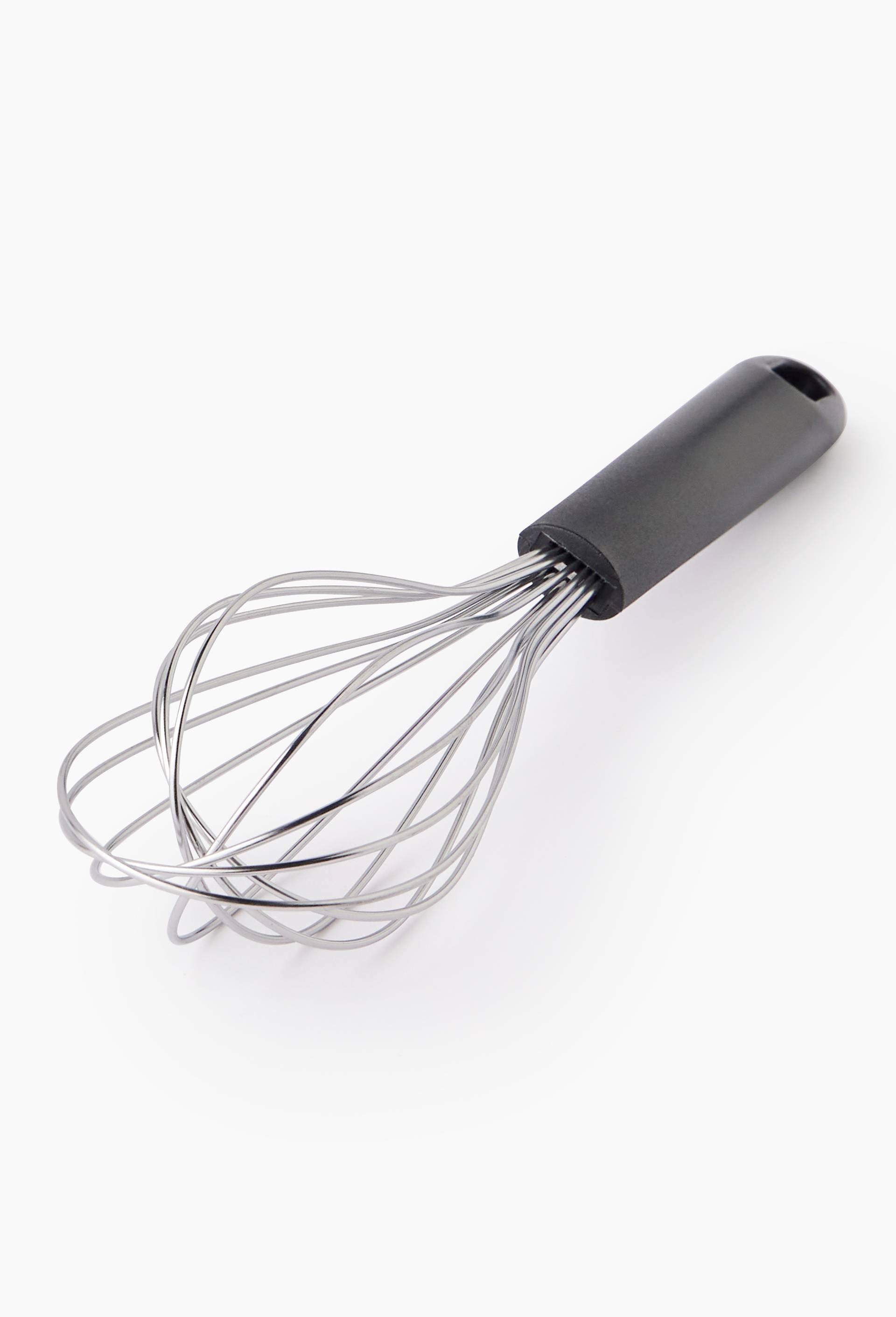 FOUET MANCHE PLASTIQUE NOIR 26CM, Argent, large image number 1