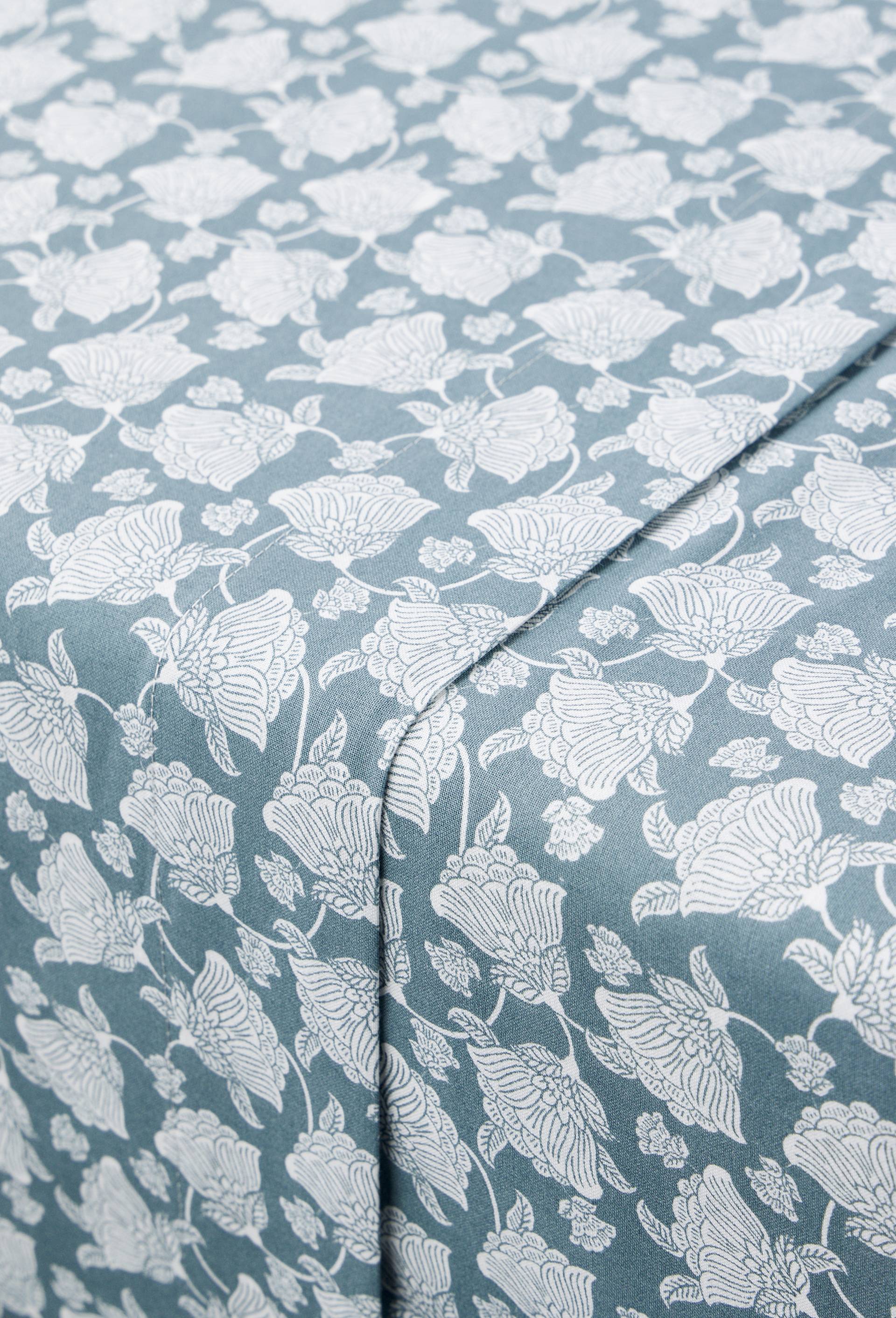 Drap plat imprim&eacute;, 100% coton bio GOTS, Vert clair, large image number 1.0