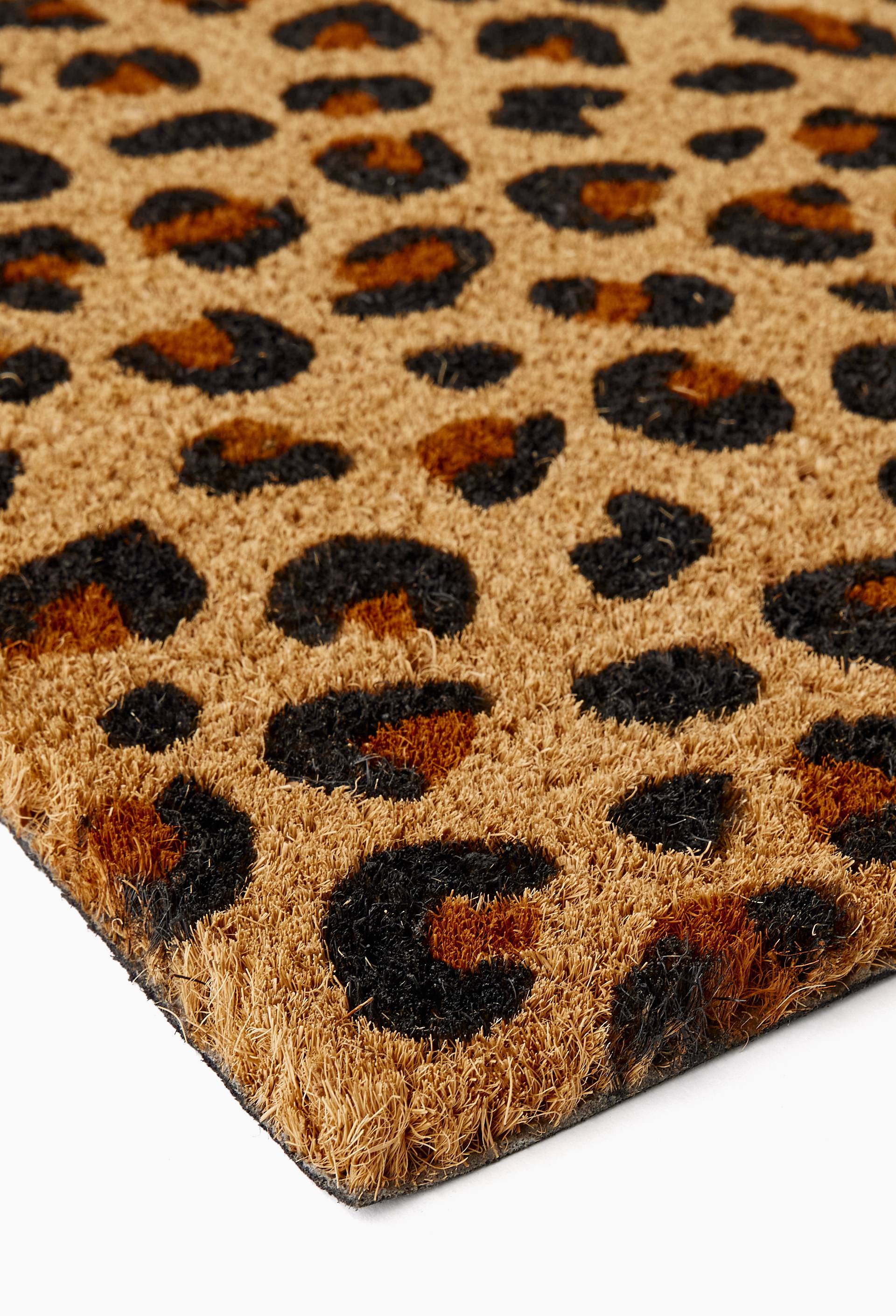 Paillasson imprim&eacute;, 45x75cm, en fibre de coco, Ecru, large image number 1
