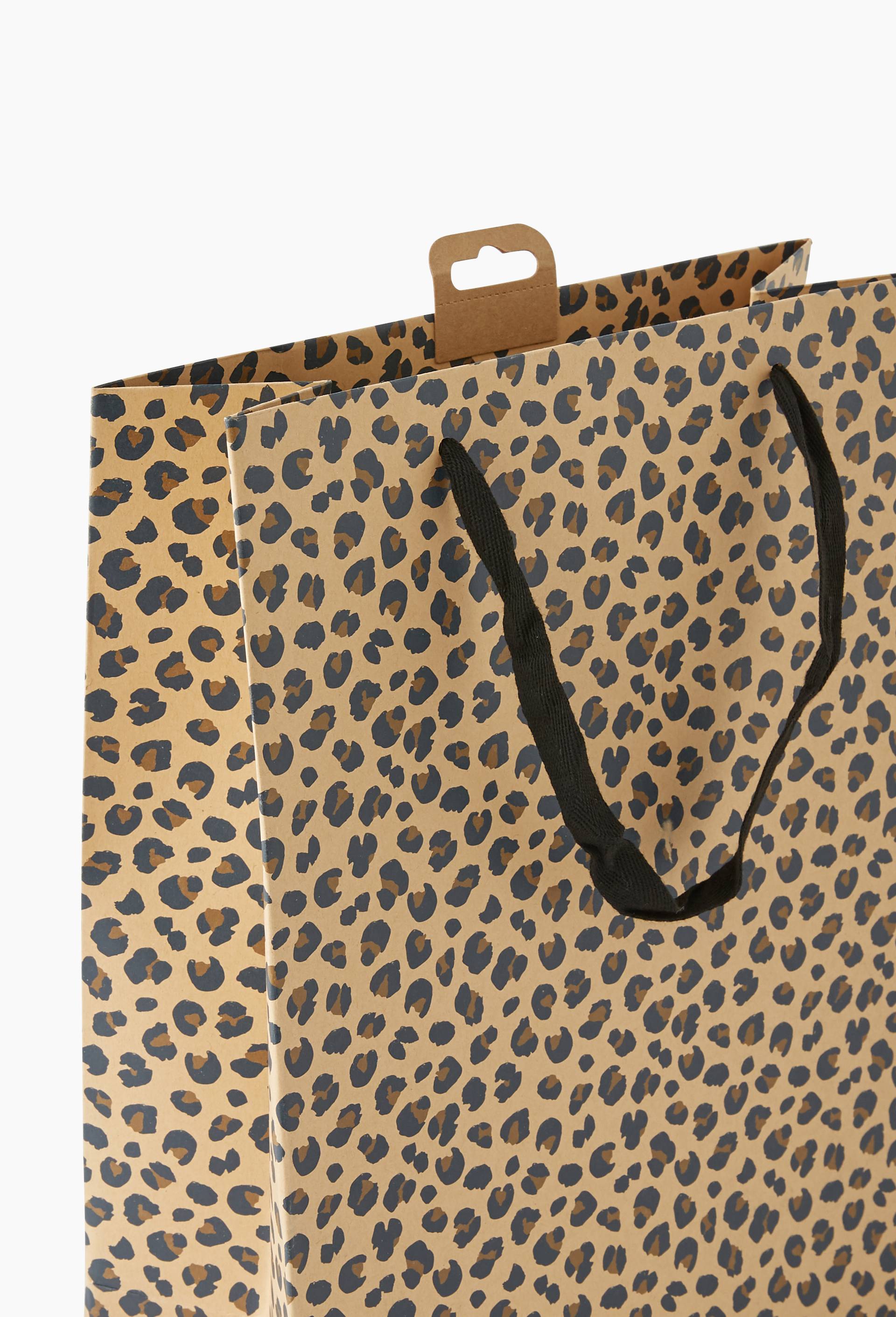 Sac cadeau, Taille L, Brun, large image number 1