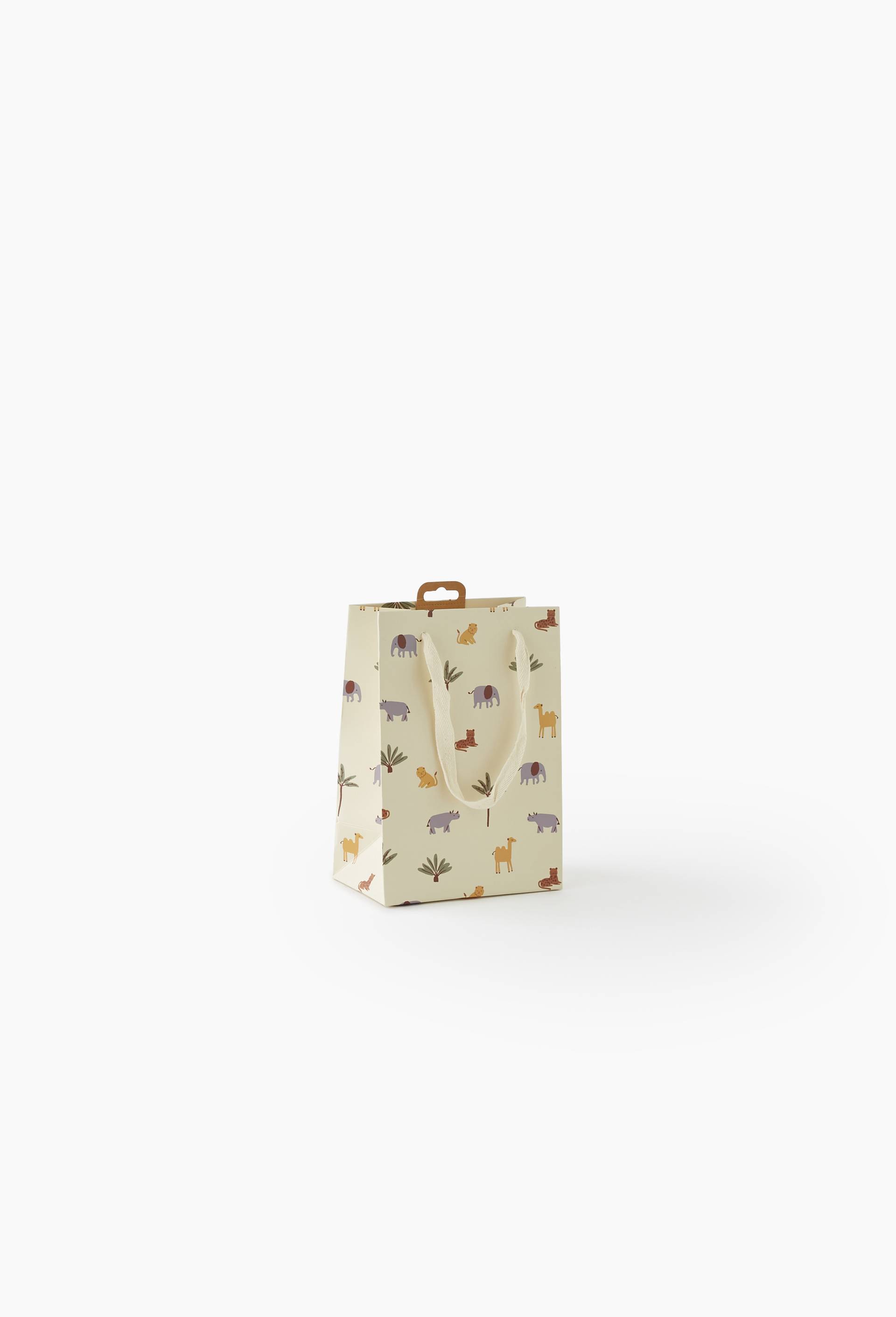 Sac cadeau, Taille M, Ecru, large image number 0