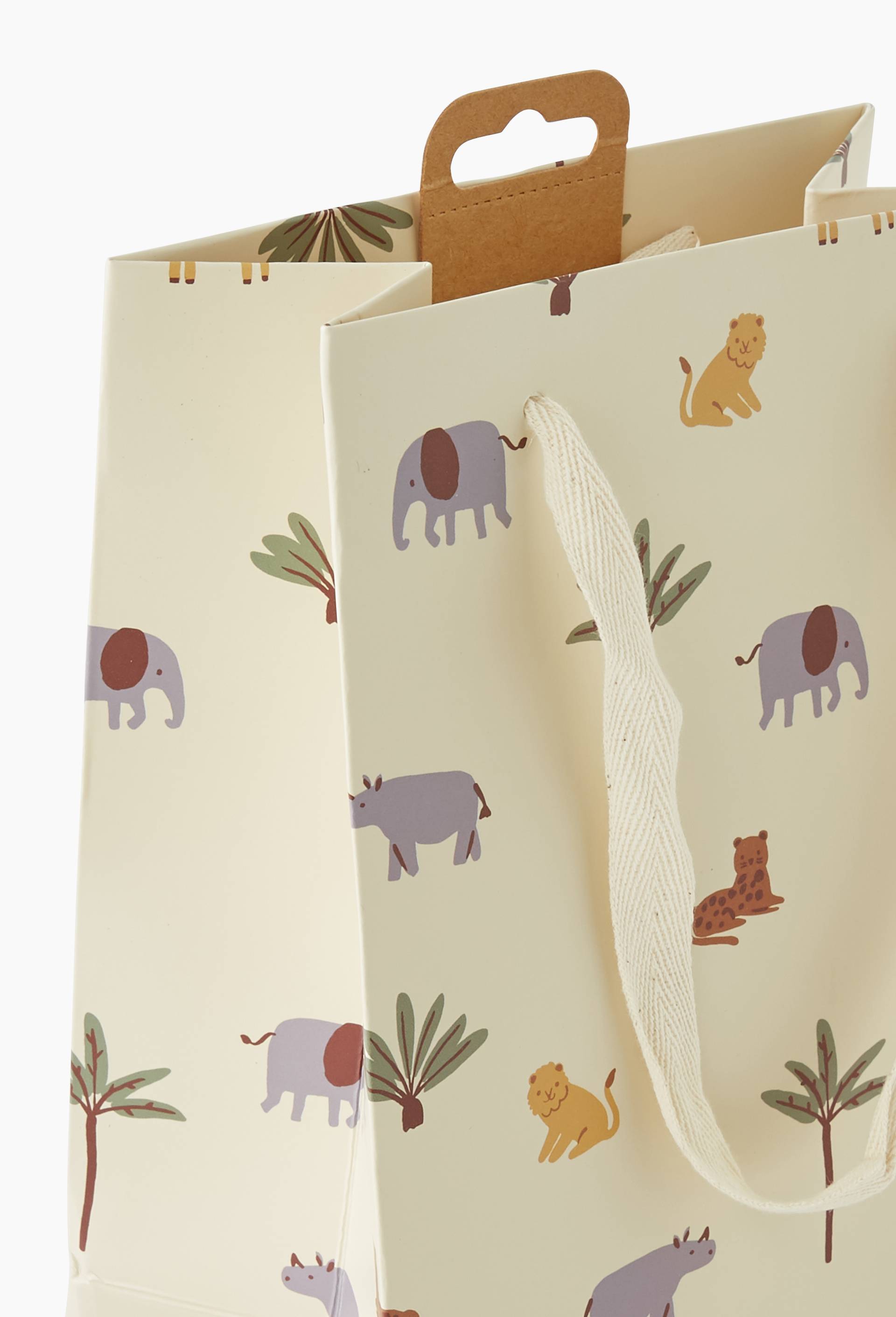 Sac cadeau, Taille M, Ecru, large image number 1.0