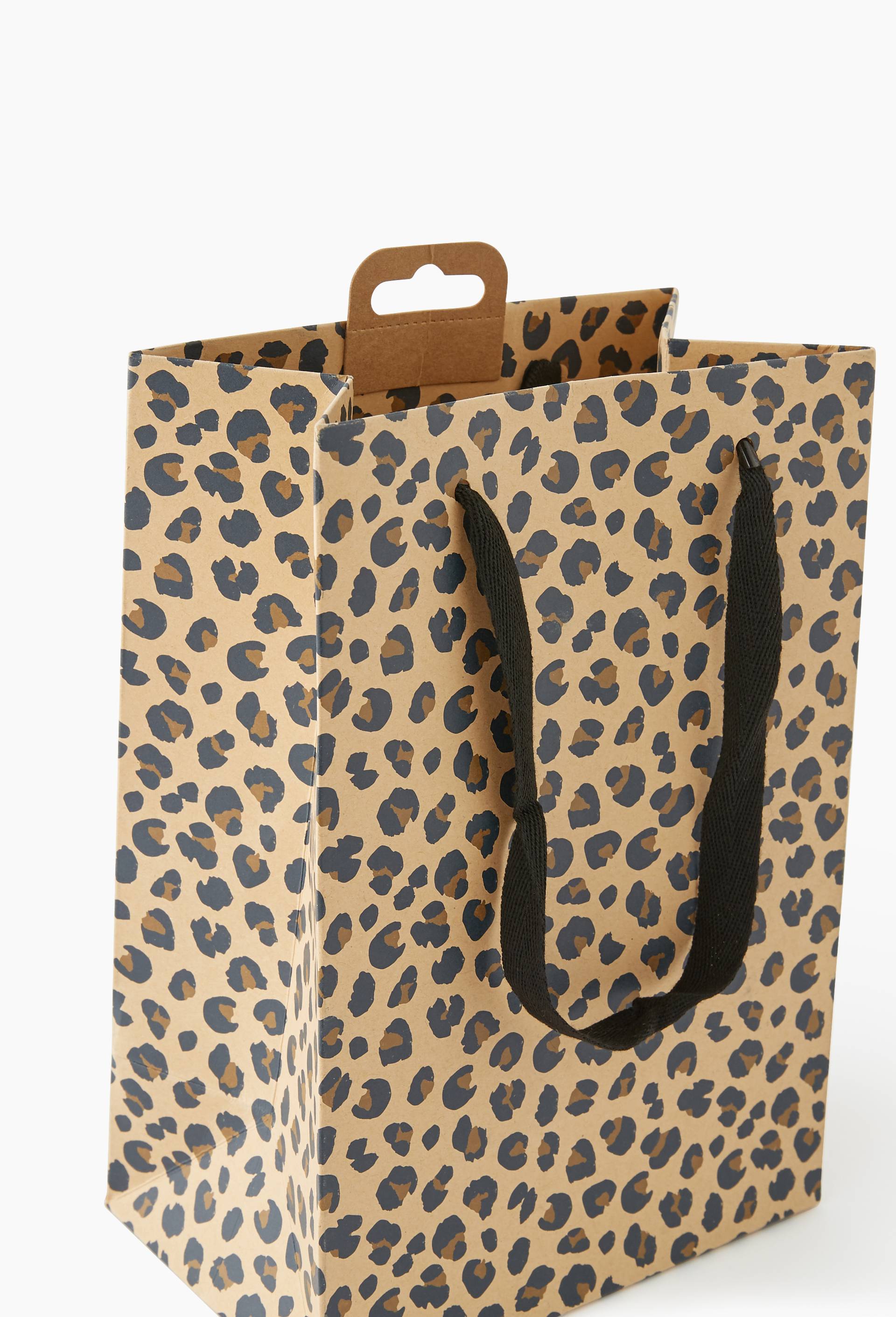 Sac cadeau, Taille M, Brun, large image number 1