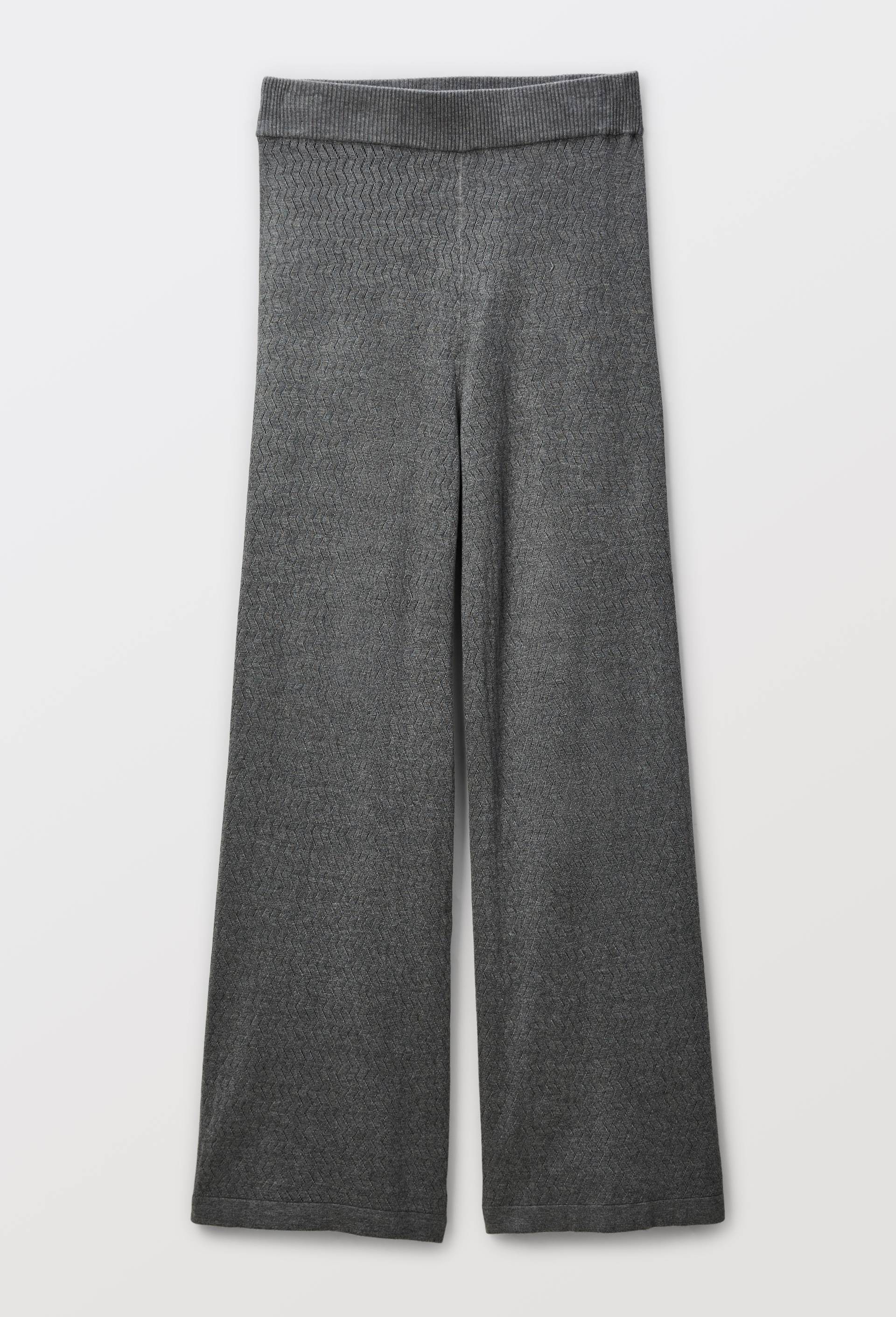 Pantalon en maille uni, Gris, large image number 3