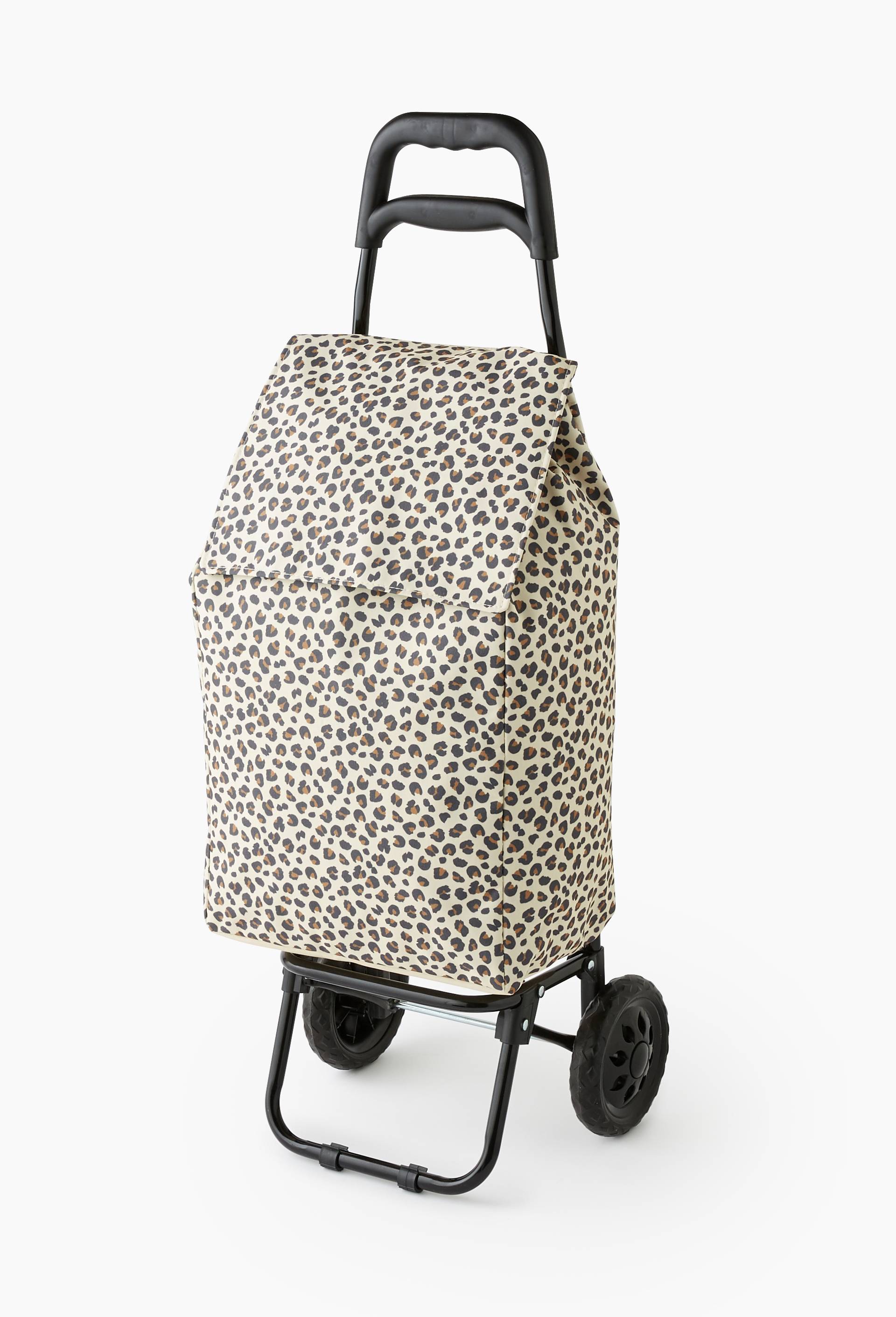 Poussette de march&eacute; finition imprim&eacute;e, 38L, Brun clair, large image number 0