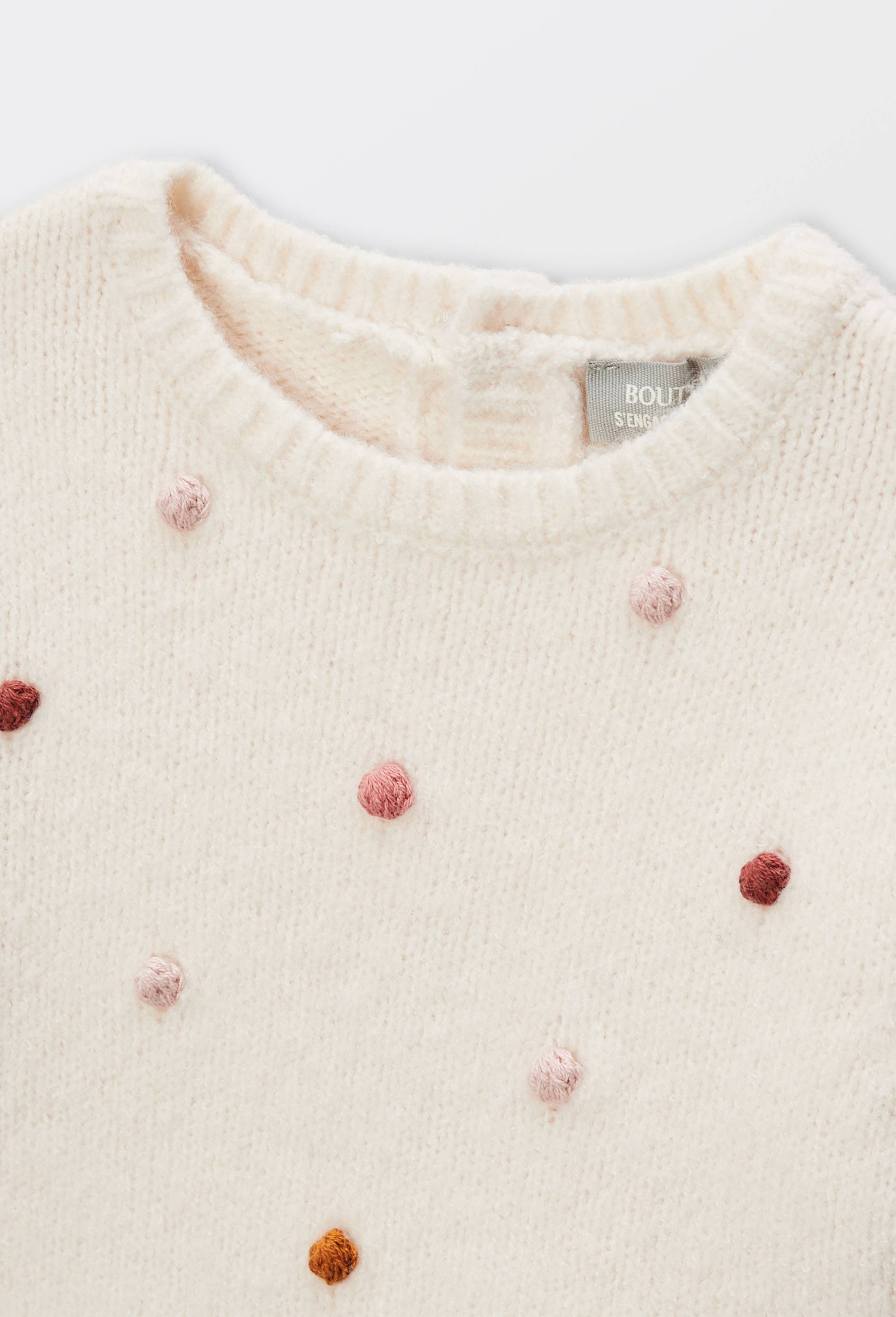 Pull brod&eacute;, Beige clair, large image number 2.0