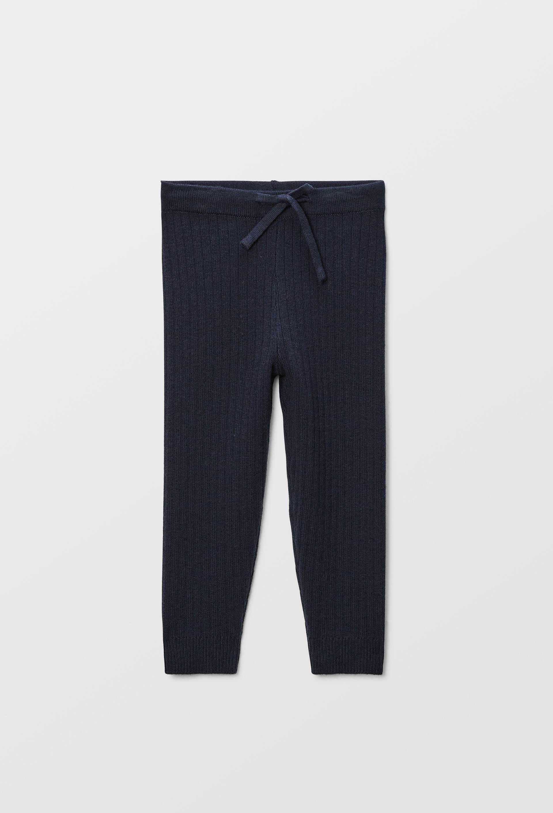 Legging c&ocirc;tel&eacute; uni en tricot, Bleu fonc&eacute;, large image number 0