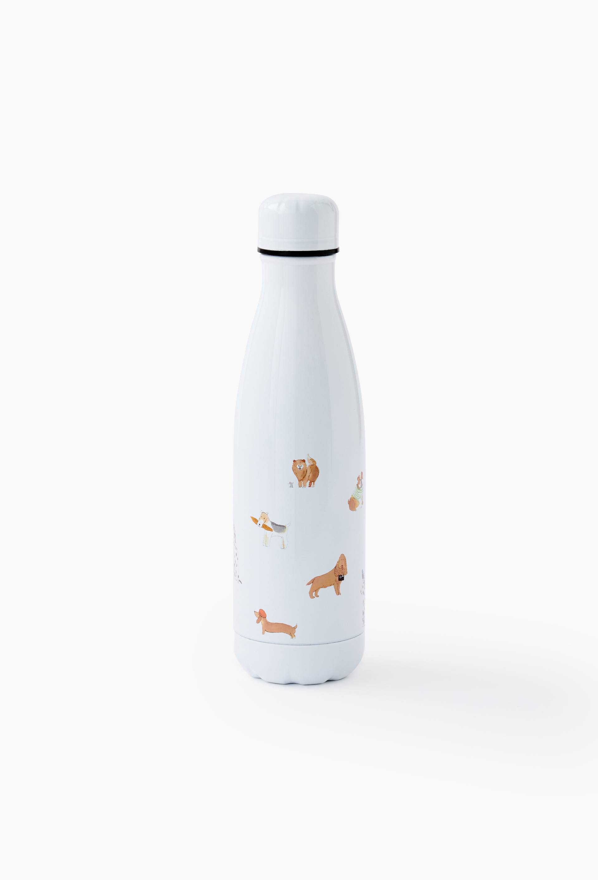 Bouteille isotherme finition imprim&eacute;e, 500ml, Blanc, large image number 0