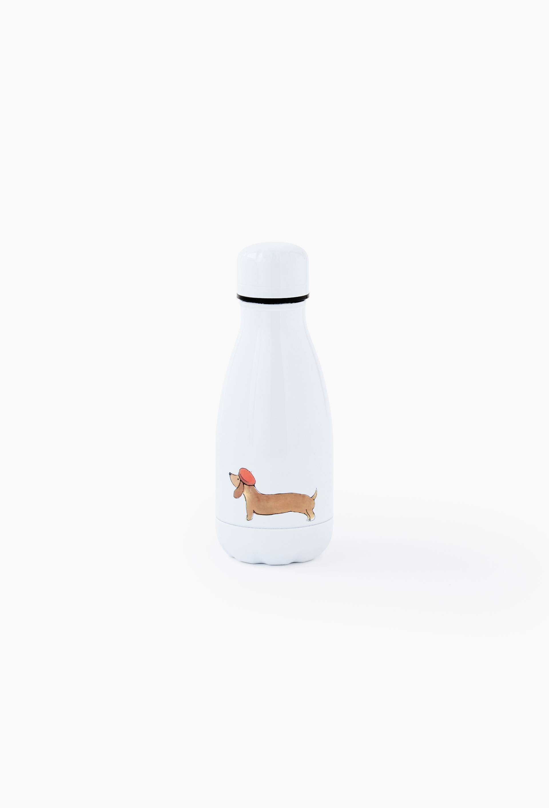 Bouteille isotherme finition imprim&eacute;e, 260ml, Blanc, large image number 0