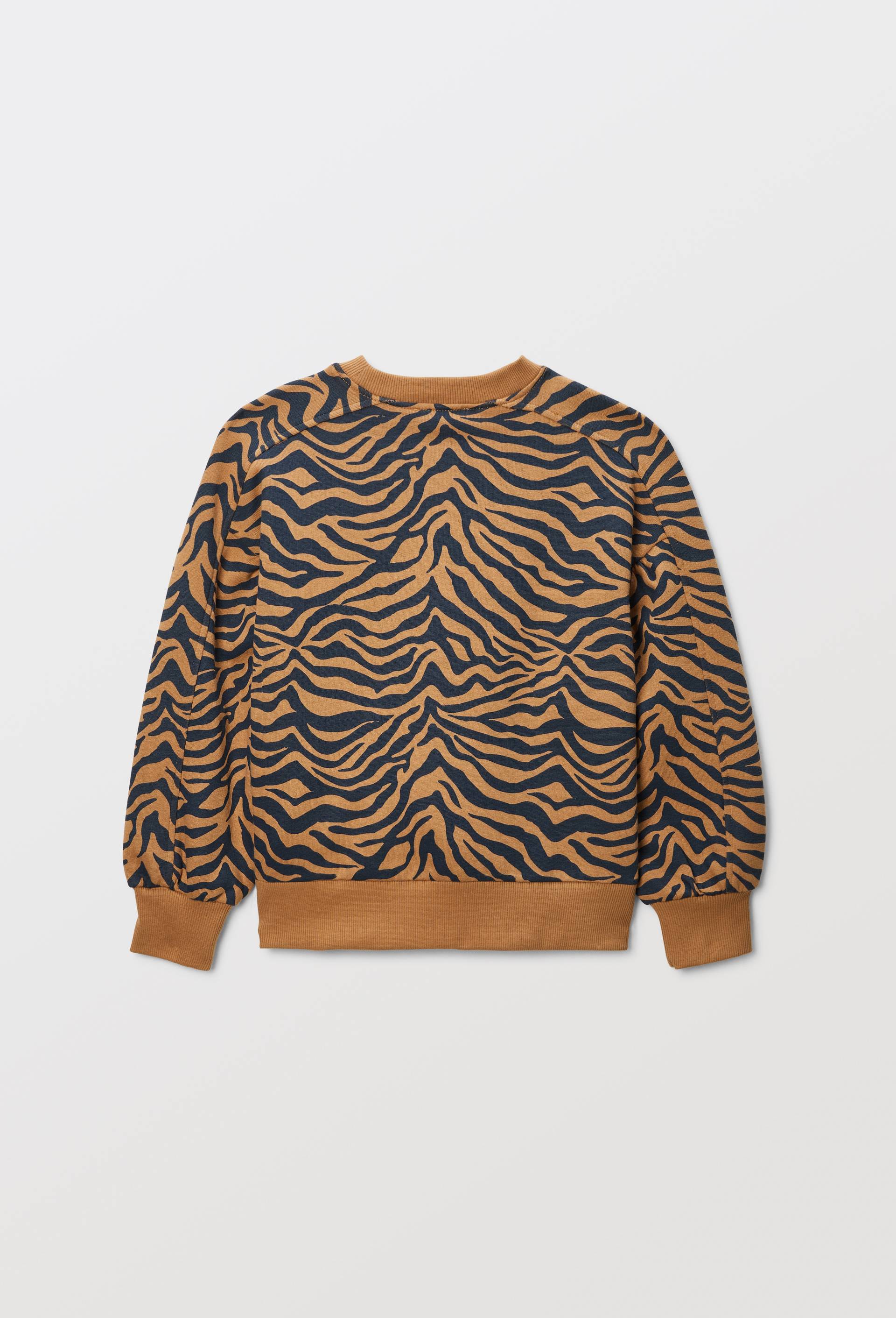 Sweat imprim&eacute; en coton, Beige, large image number 1