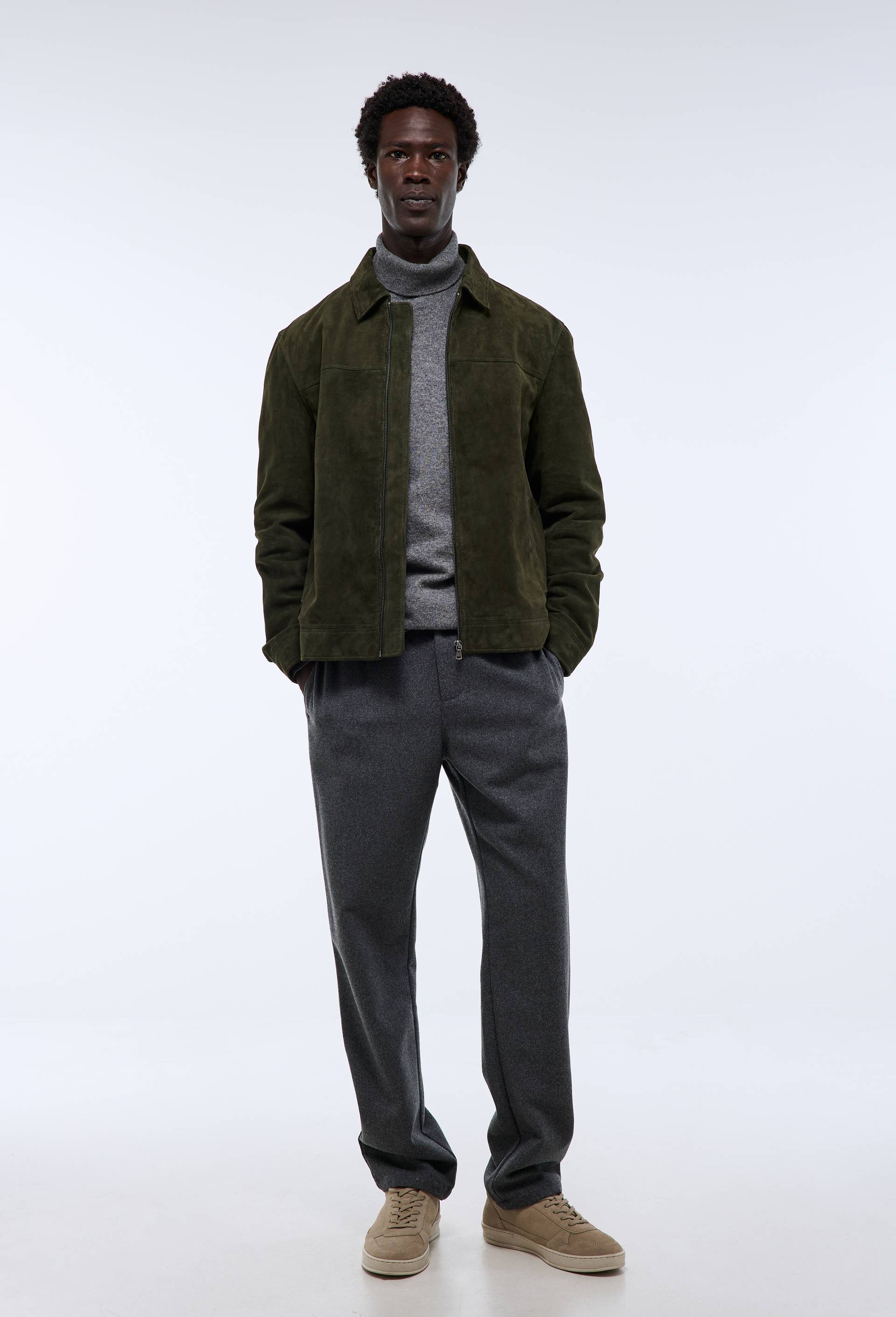 Veste zippée en cuir - MONOPRIX PREMIUM - Modalova