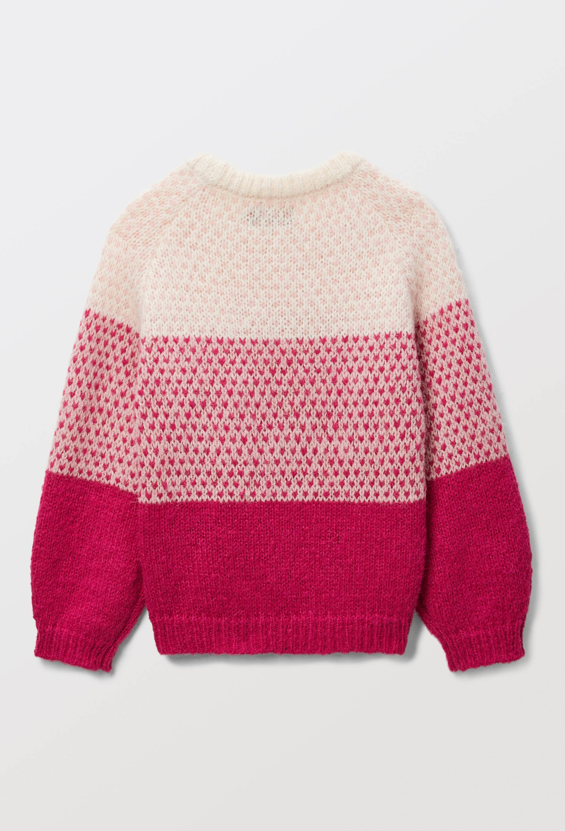 Pull multicolore, Rose clair, large image number 1