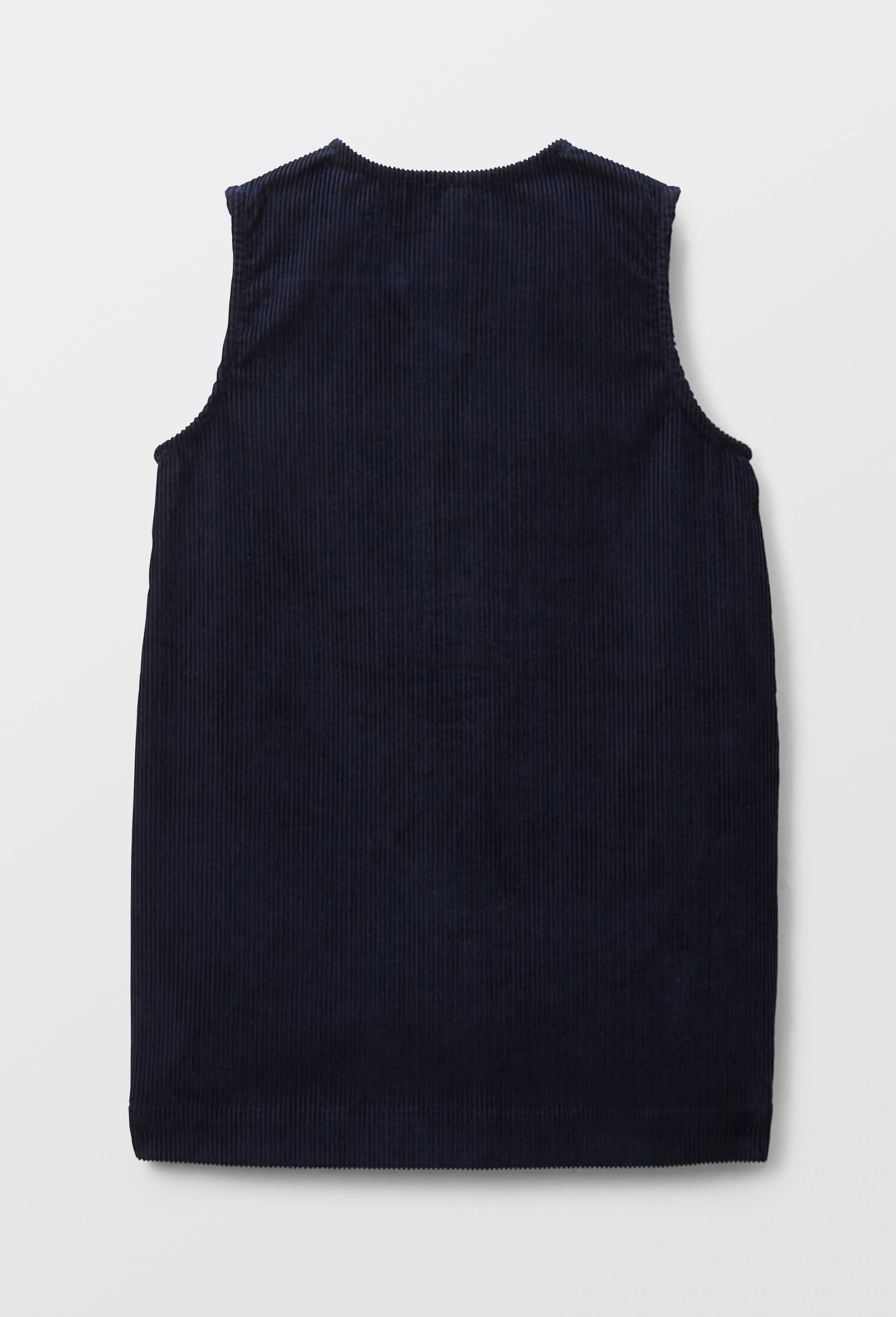Robe sans manche en velours, Bleu fonc&eacute;, large image number 1.0