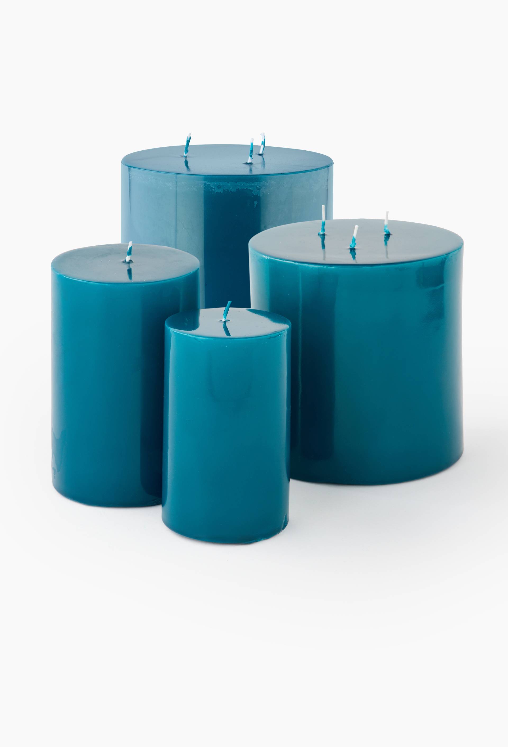 Bougie fumeur brillant, 15x15cm, Bleu, large image number 2.0