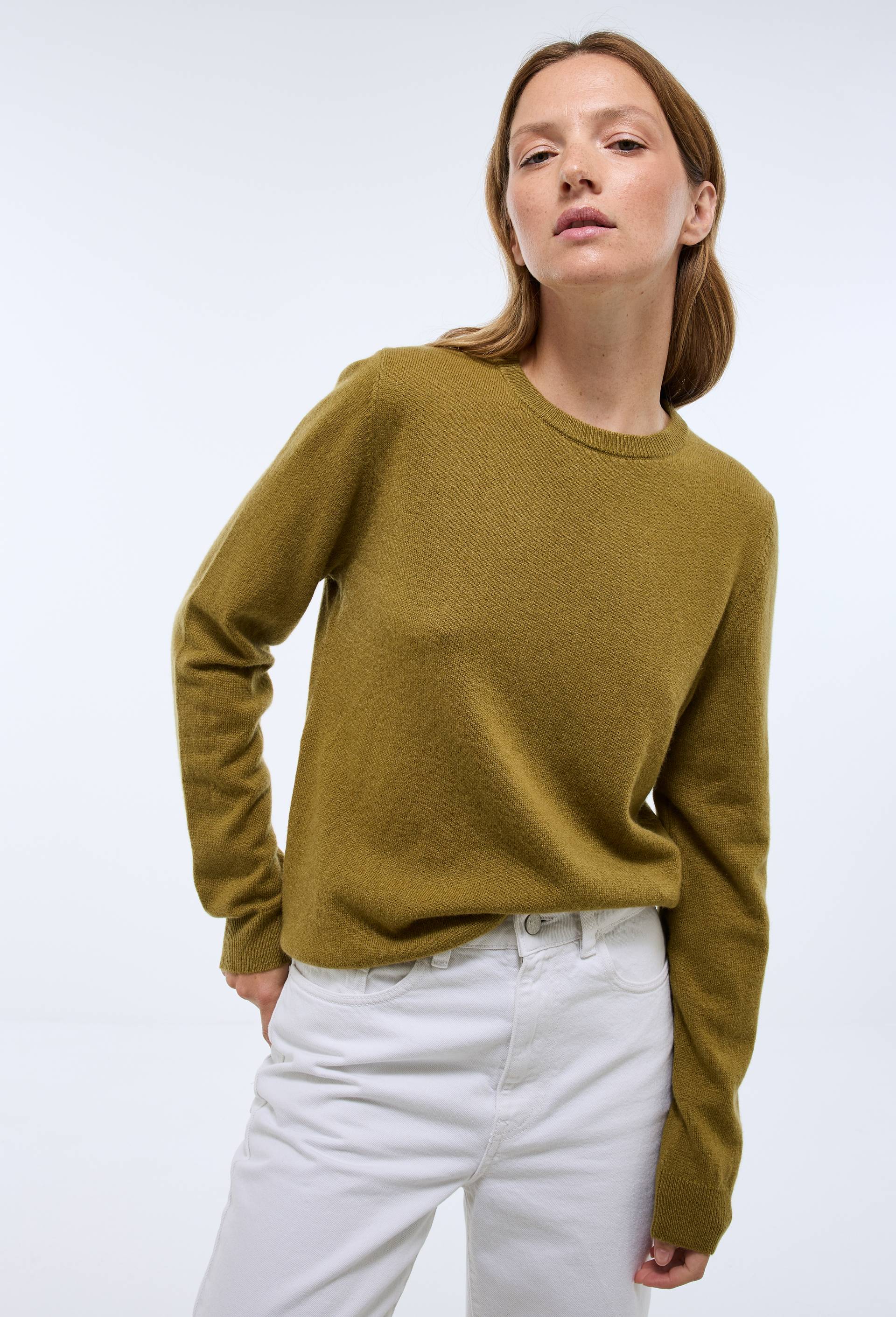 Pull col rond en cachemire - MONOPRIX PREMIUM - Modalova