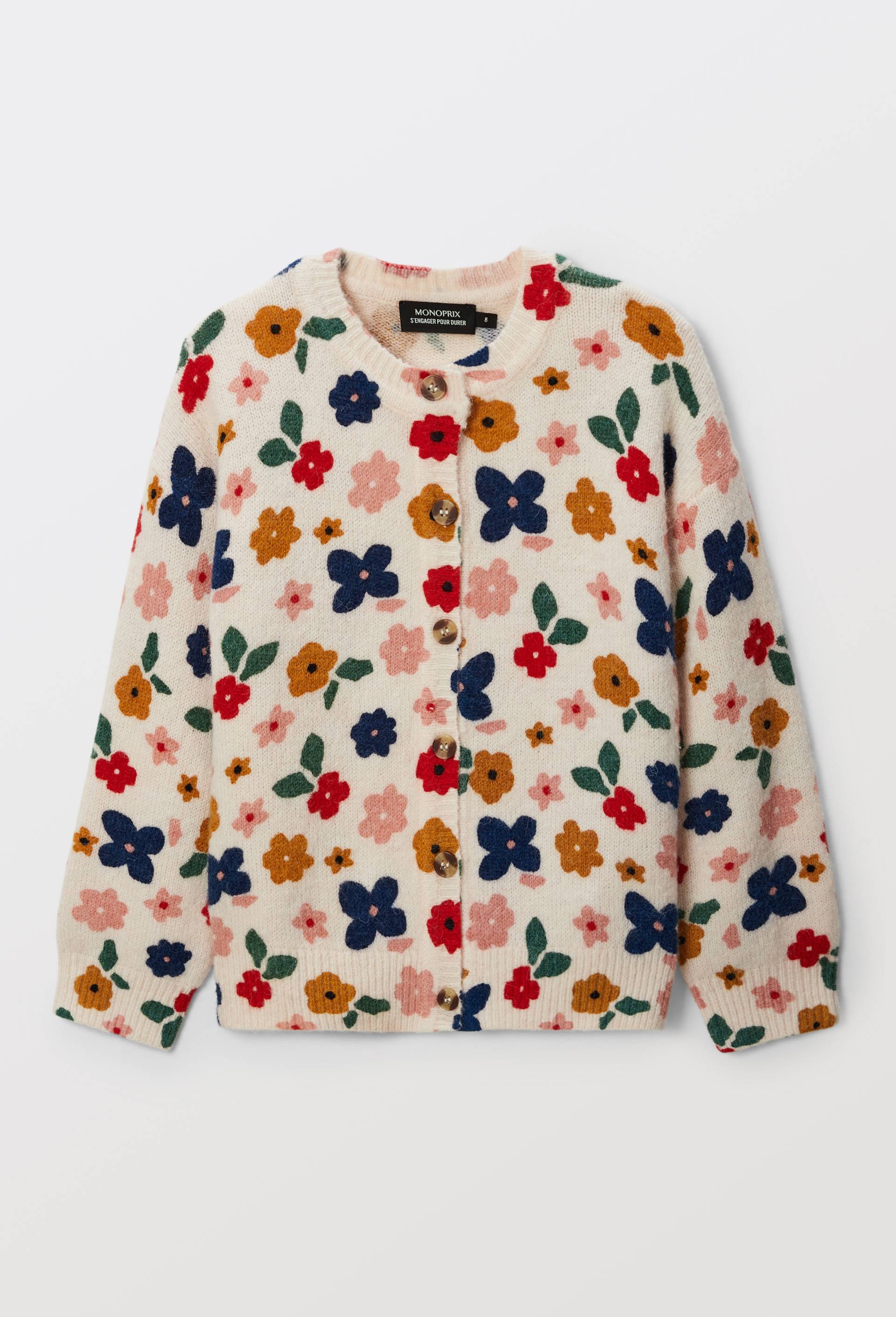 Cardigan Fille Imprimé Animaux Noir Taille 7-8 Ans CWD - Occasion En Très Bon état