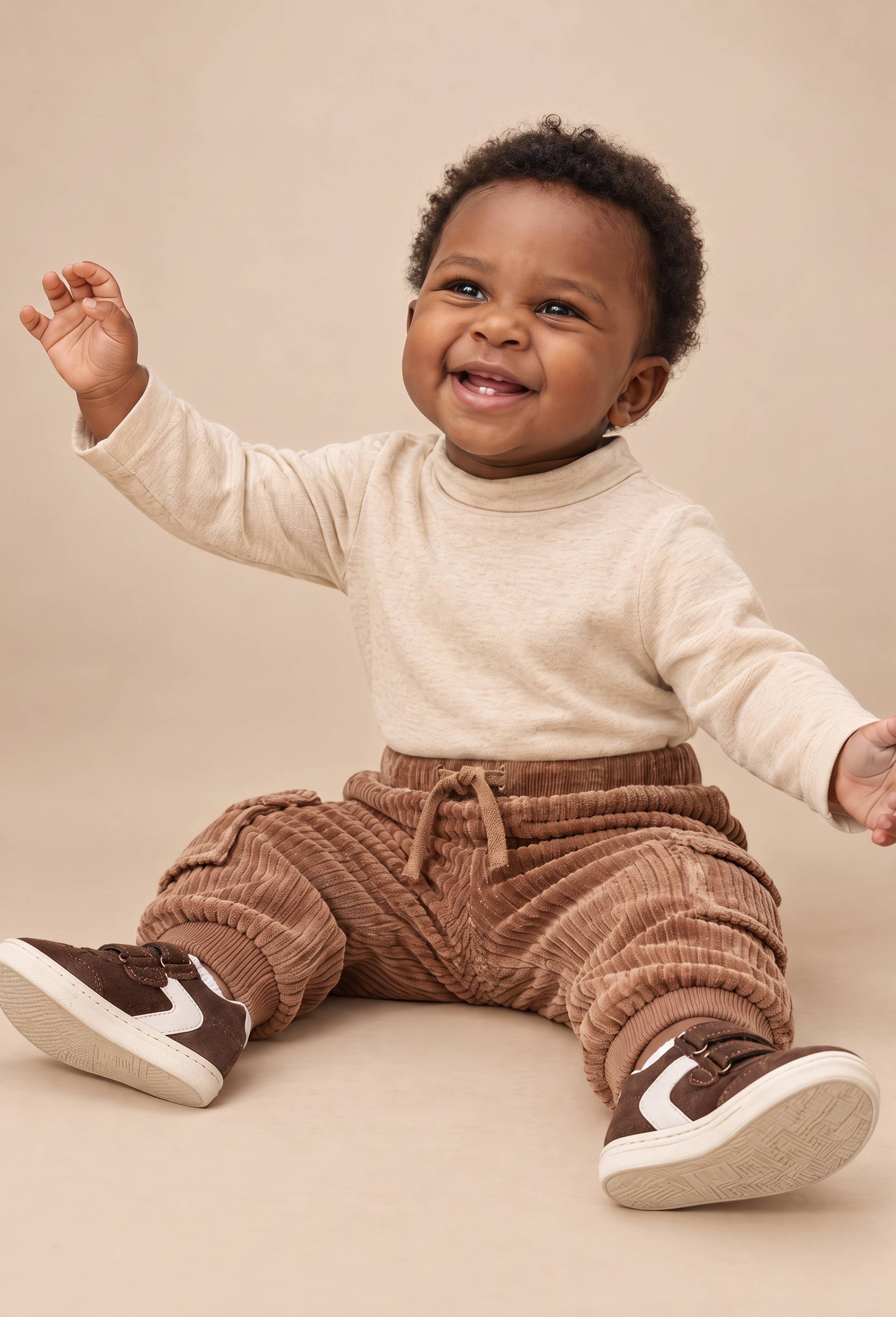 Pantalon long en velours Pantalon long en velours