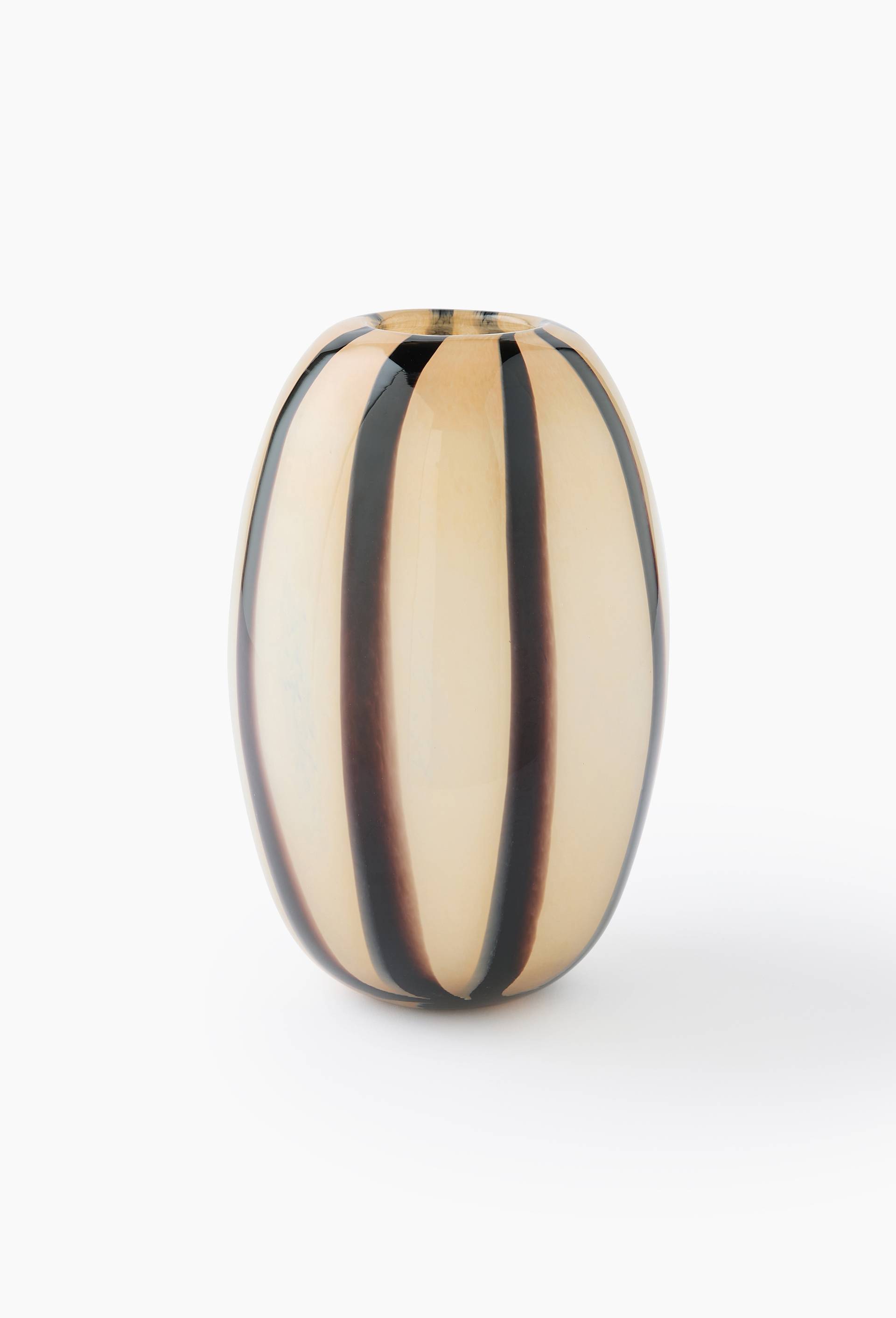 Vase droit, 19xH30cm, en verre, Brun, large image number 0.0