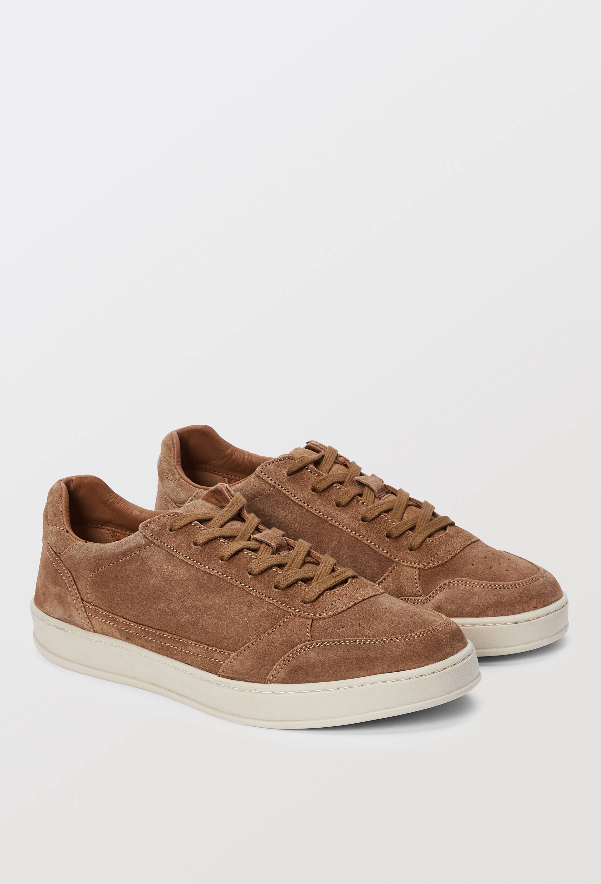 Baskets en cuir, Beige, swatch image
