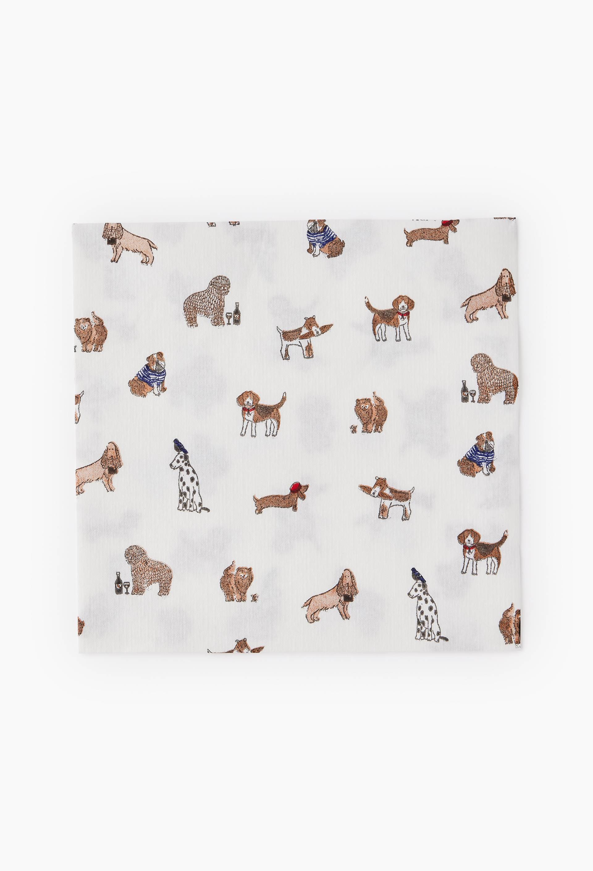 20 serviettes 40X40cm, imprim&eacute; chiens, , large image number 0