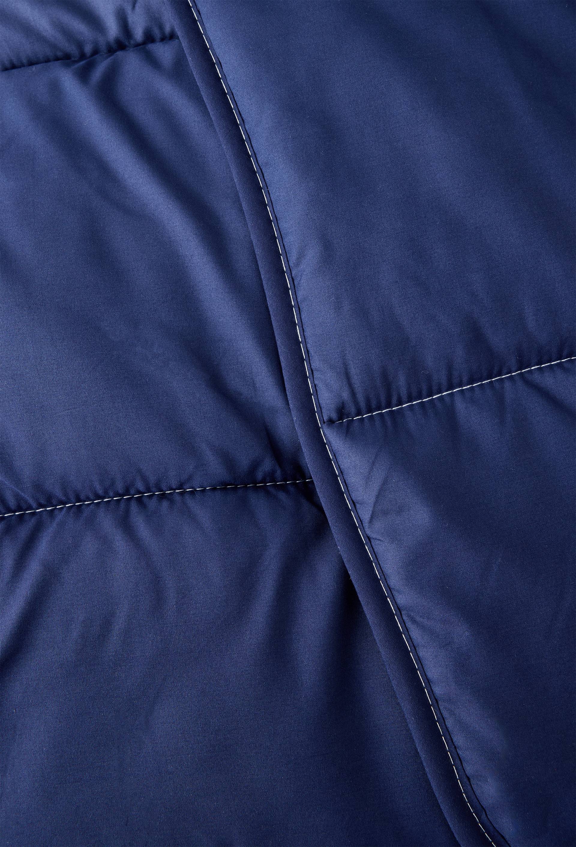 Couette couleur unie, 100% polyester, microfibres, Bleu fonc&eacute;, large image number 2