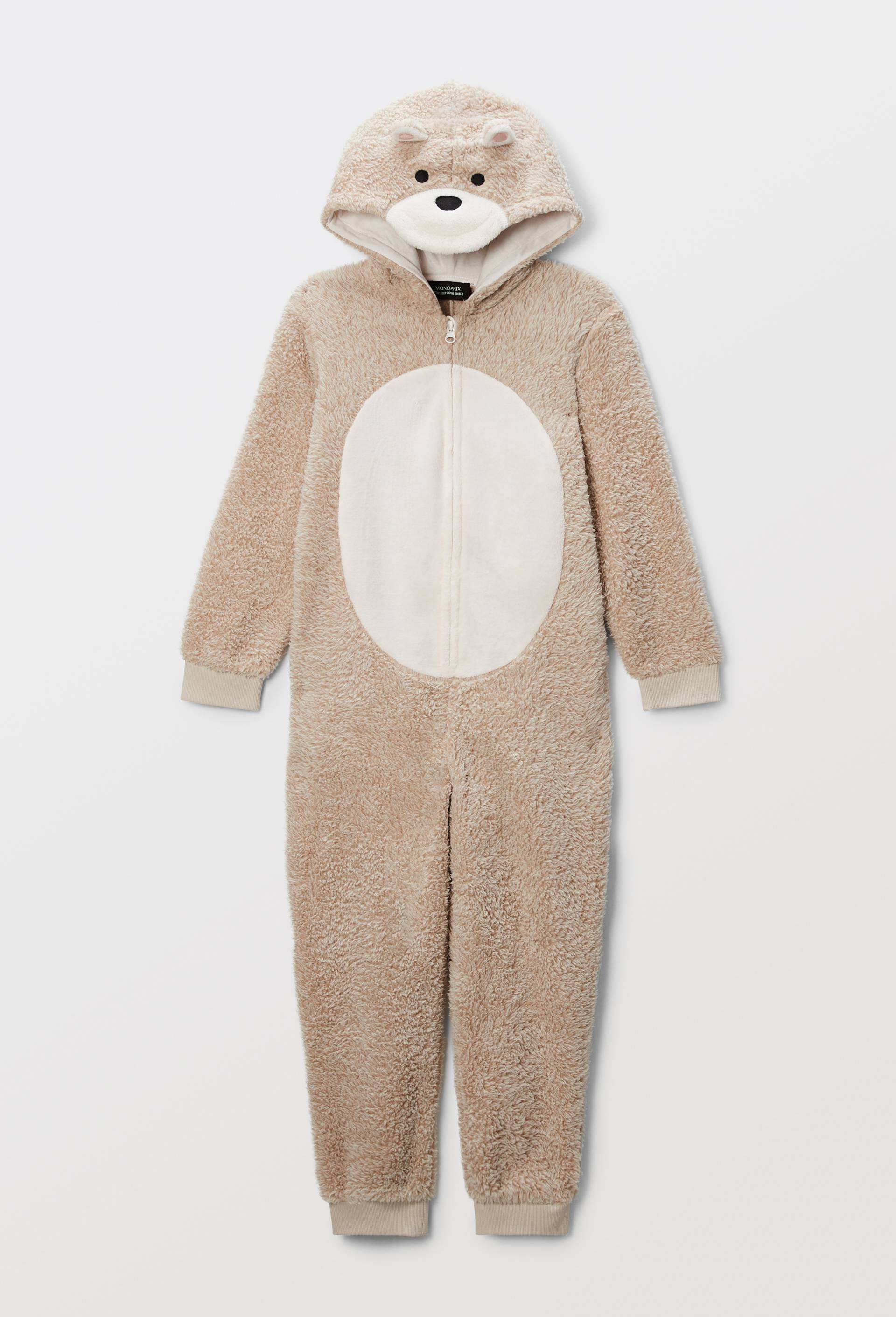 Combinaison nounours en polaire, Beige, large image number 0