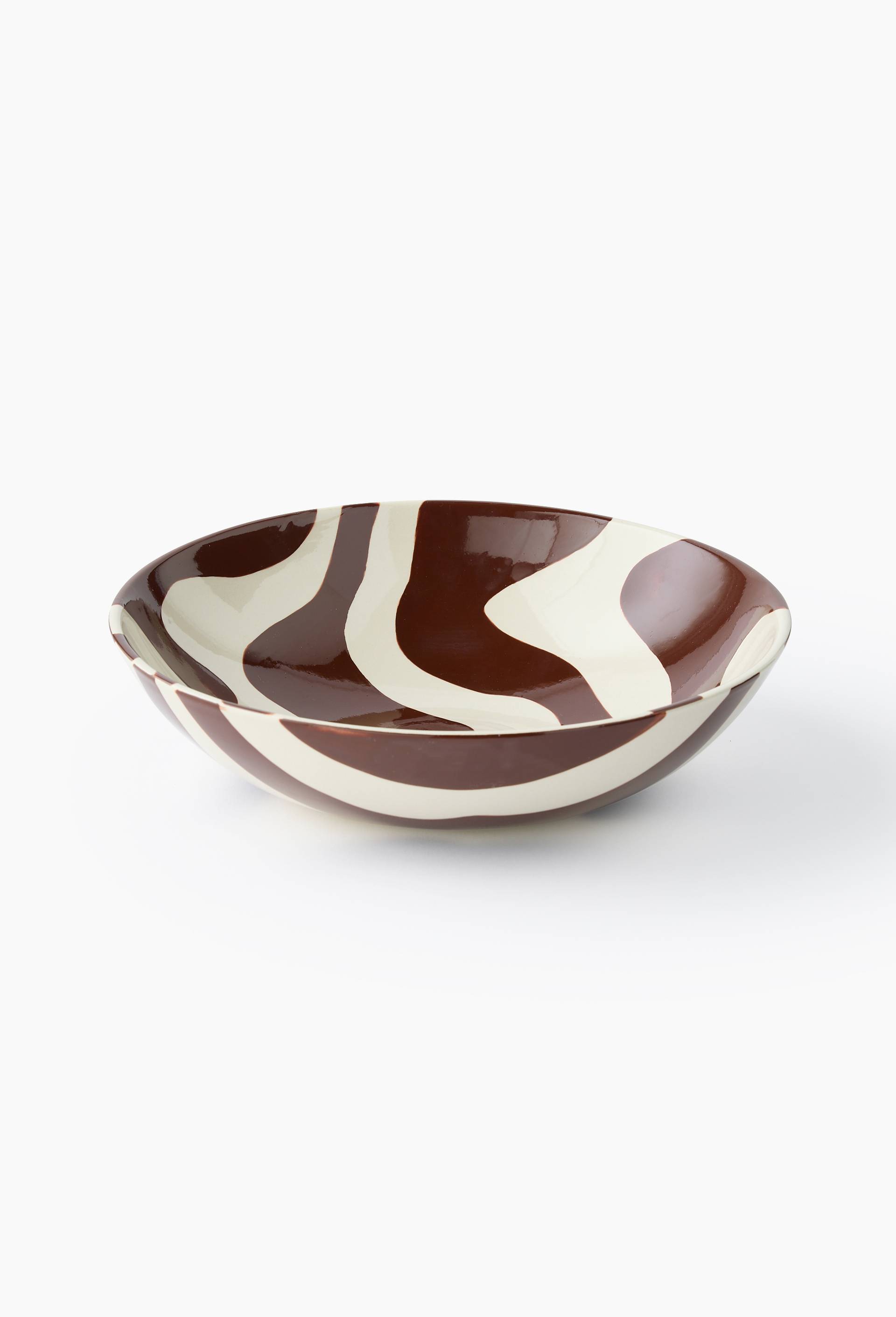 Saladier finition imprimée, 27cm ECRU MONOPRIX