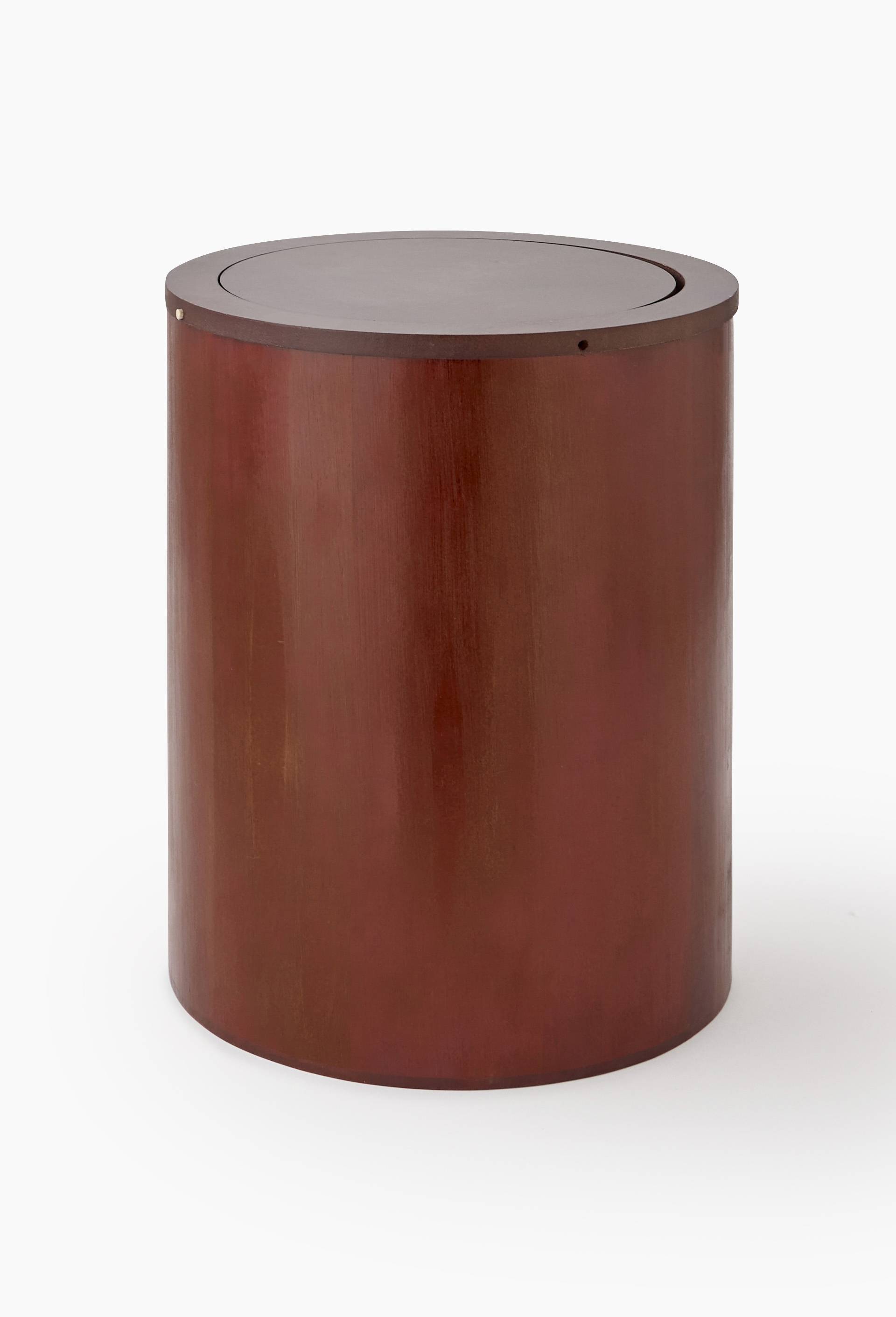 Poubelle, finition bois, 20L BEIGE CLAIR MONOPRIX