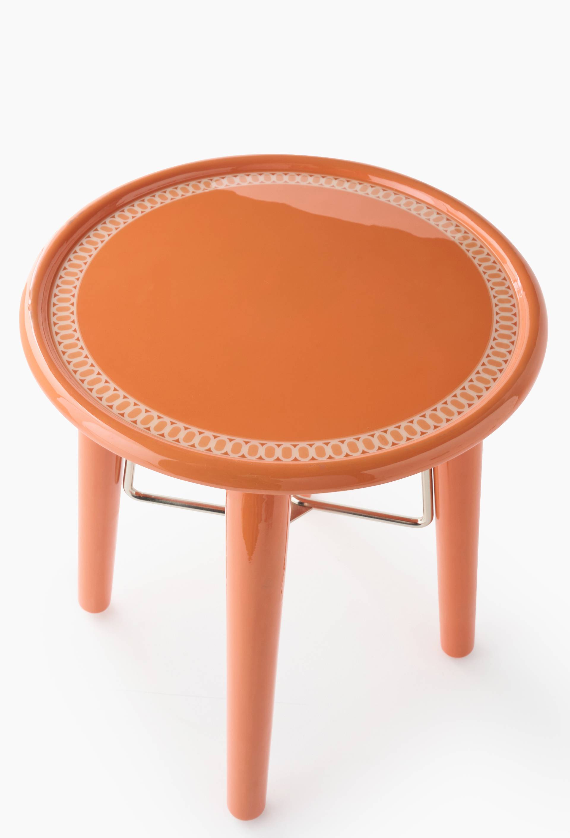 Tabouret bistro, 38xH45cm, en bois et acier - ECOLE CAMONDO x MONOPRIX par Stanislas Dieupart, Multicolore, large image number 1.0