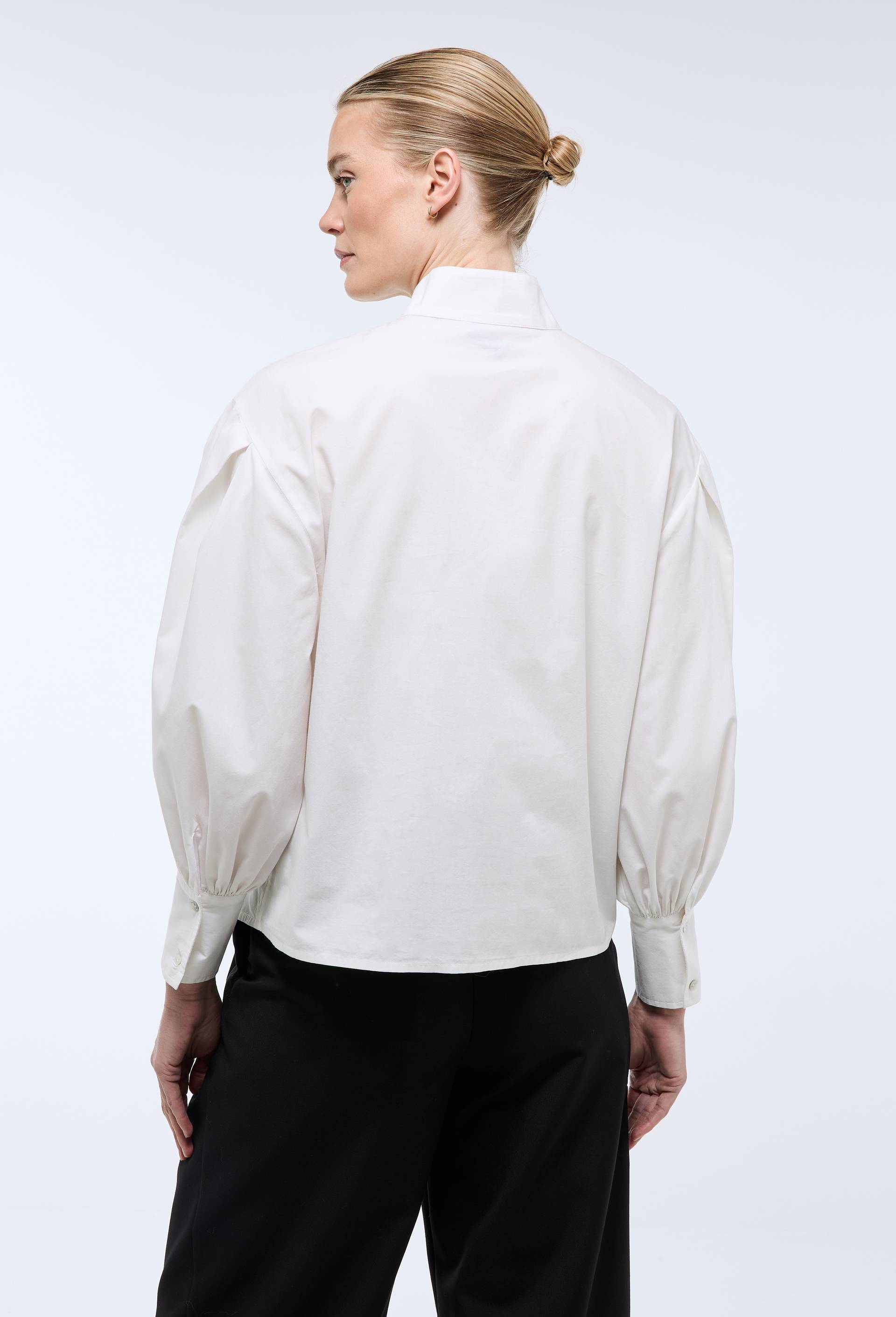 Chemise manches longues en coton BIO GOTS, Ecru, large image number 2