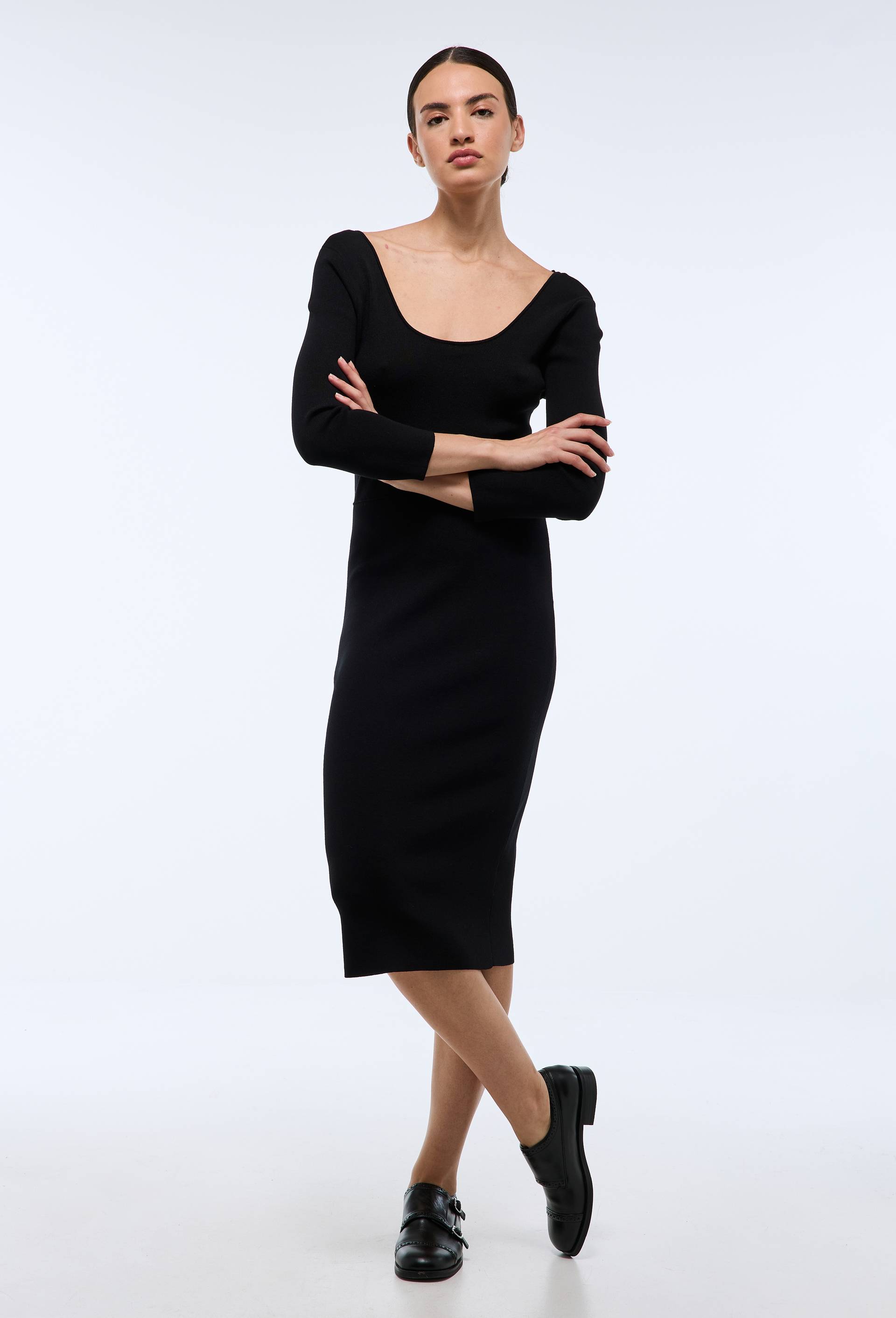 Robe ajustée manches courtes en maille - MONOPRIX - Modalova