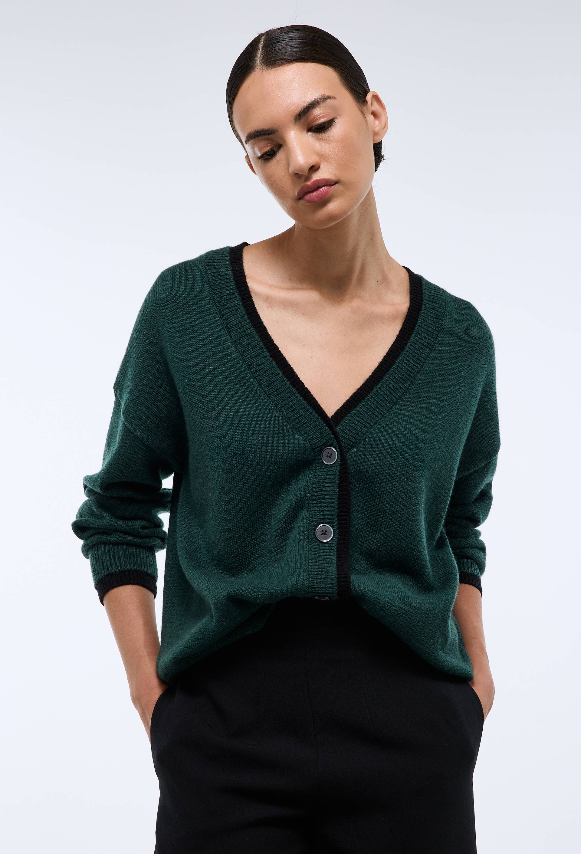 Cardigan manches longues avec superposition en trompe-l'oeil - MONOPRIX - Modalova
