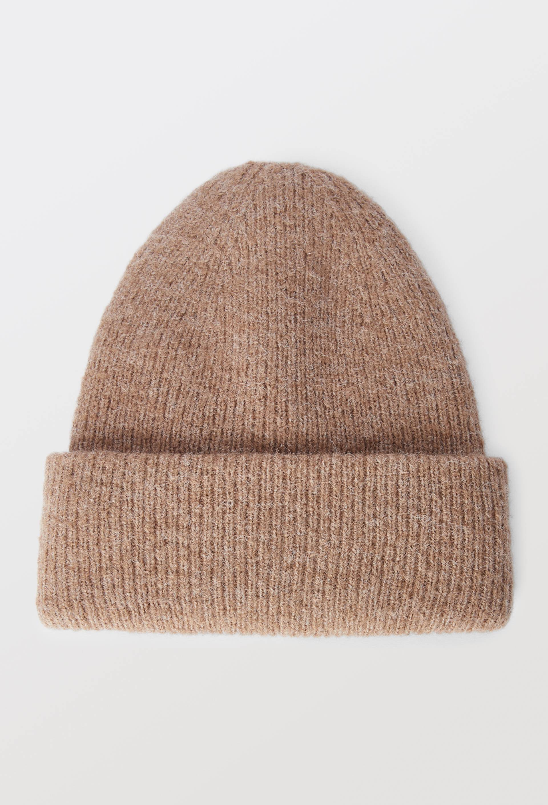 Bonnet &agrave; revers, Brun clair, swatch image