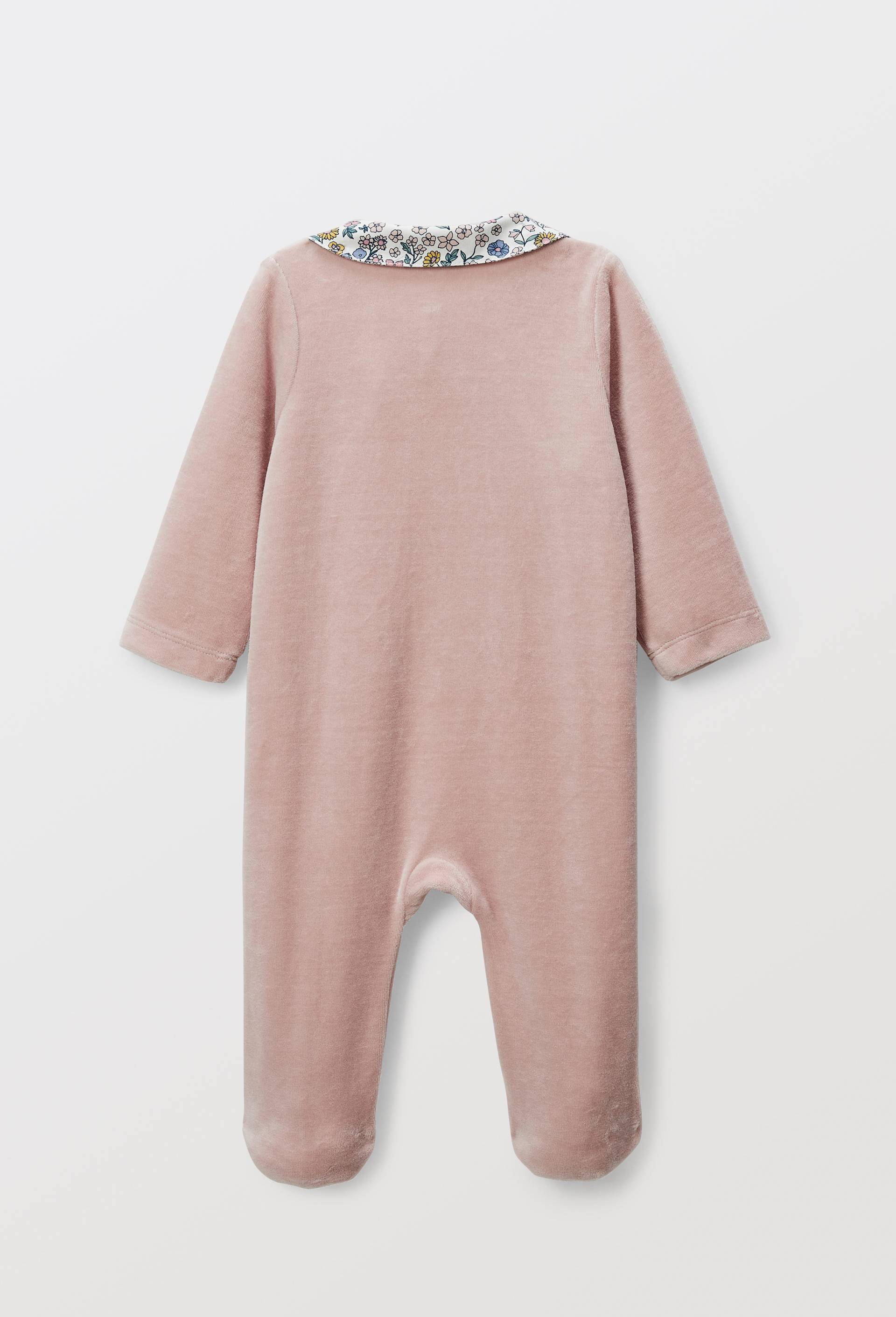Dors-bien double ouverture en velours en coton BIO GOTS, Rose clair, large image number 1